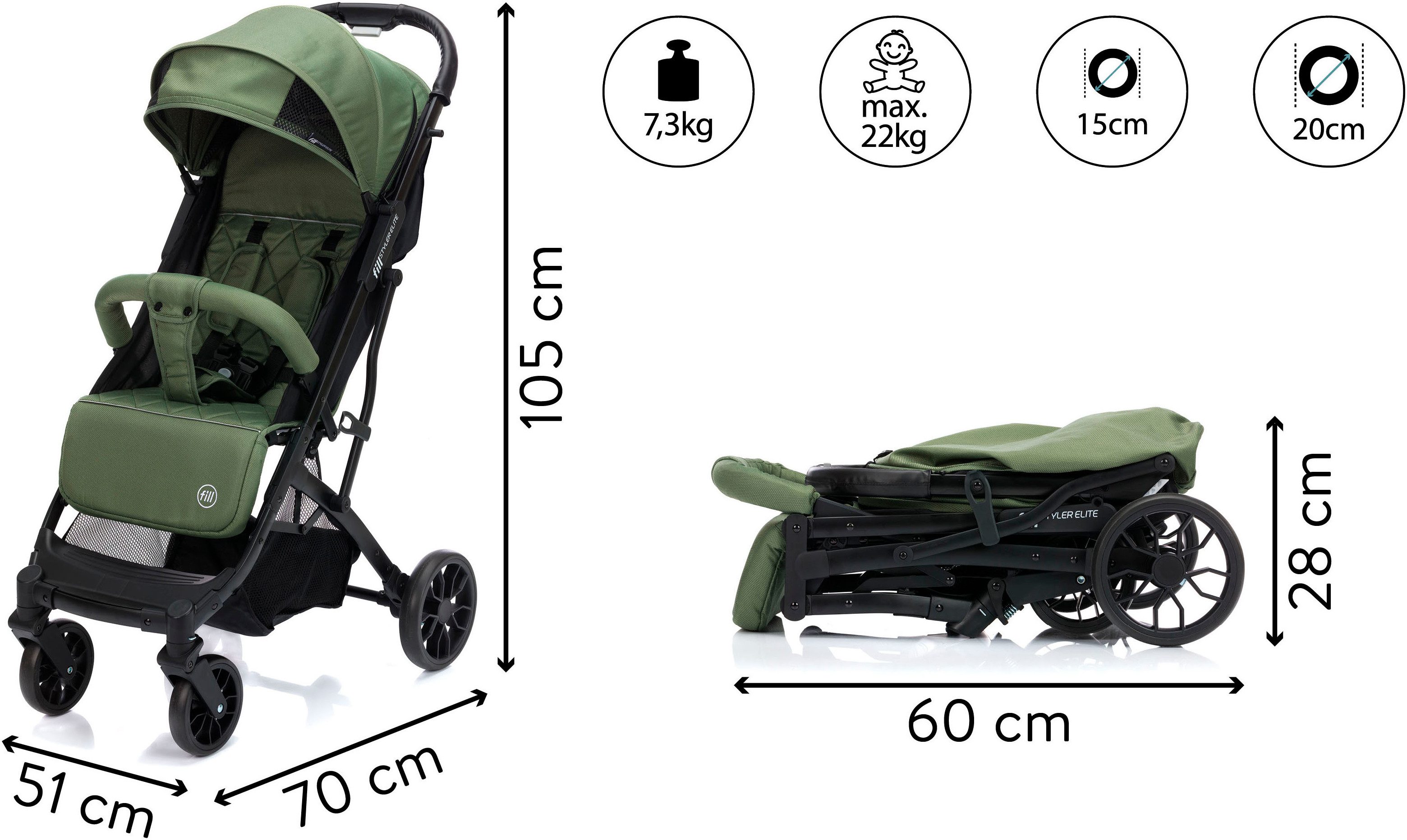 Fillikid children's buggy Fill Styler Elite