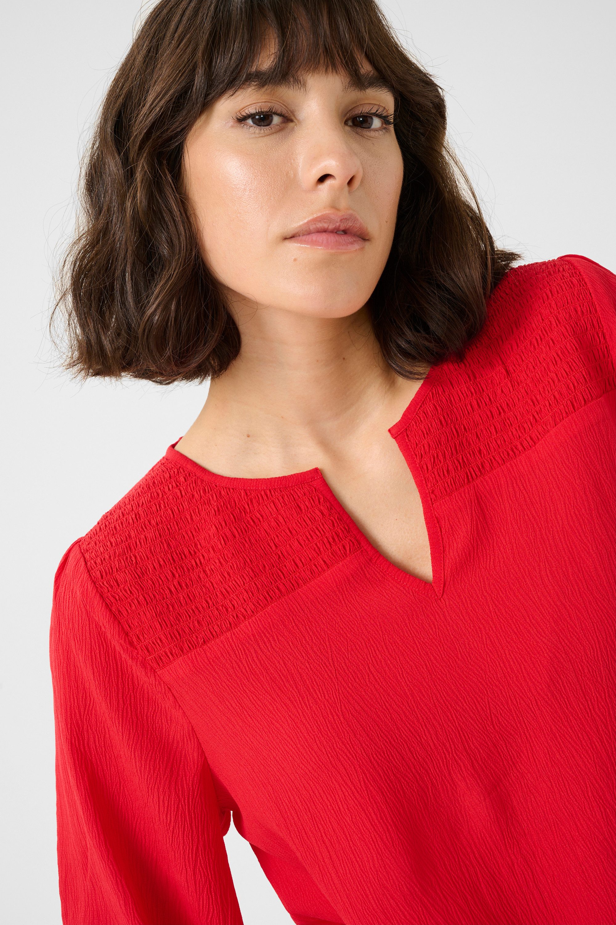 KAFFE Langarmbluse Langarm-Bluse KAlinda