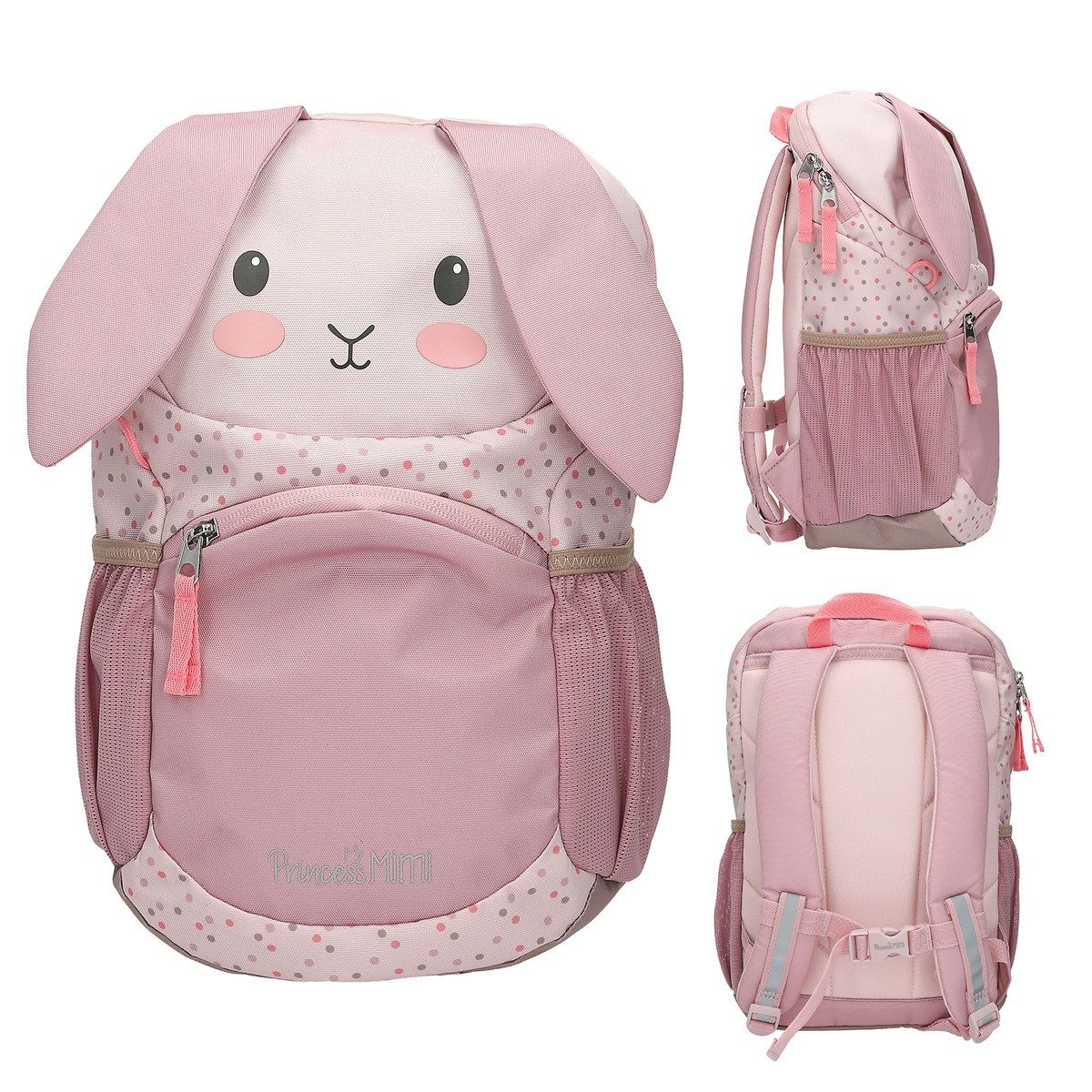 Depesche Rucksack DEPESCHE Princess Mimi Rucksack ergonomisch Hase mit Schlappohren rosa