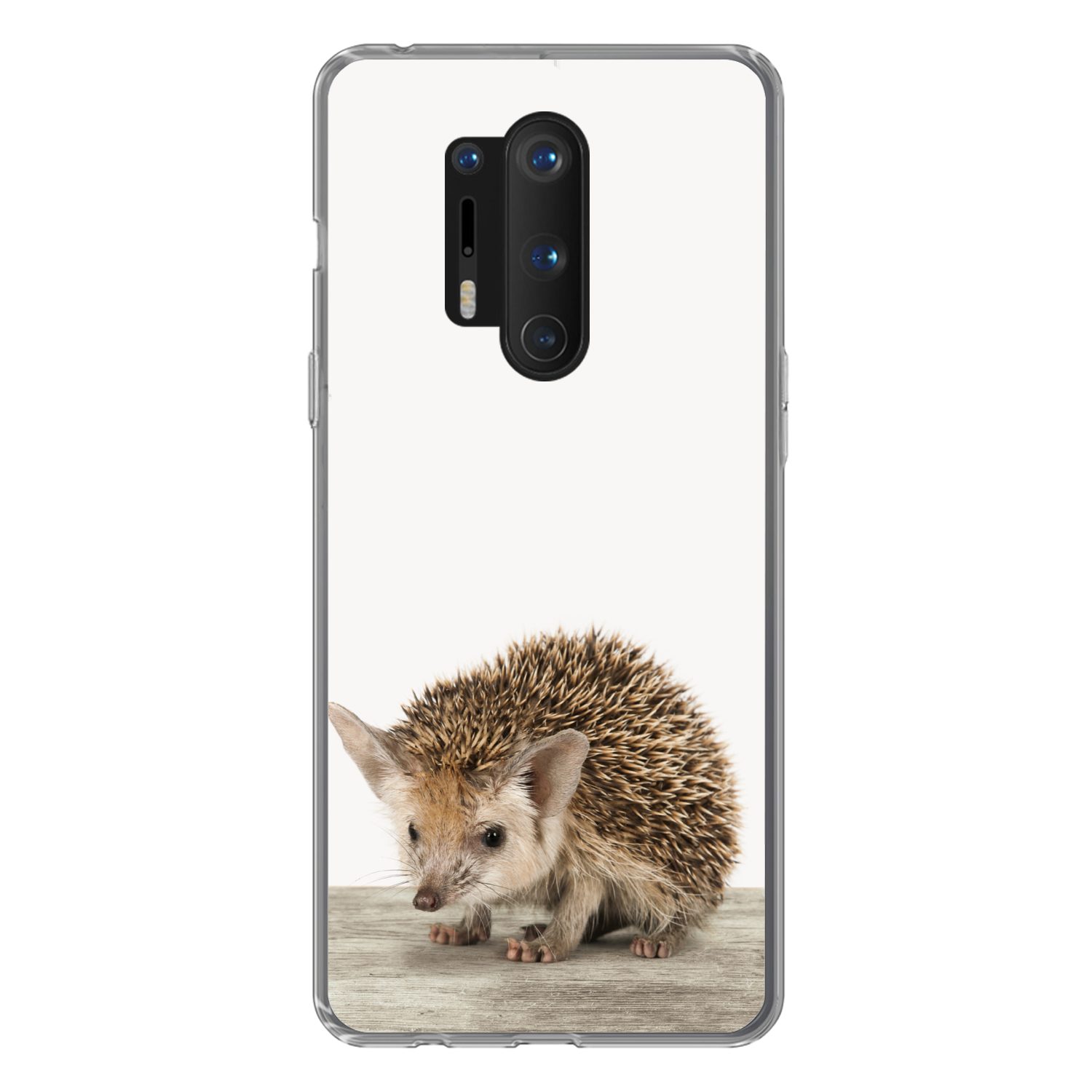 MuchoWow Handyhülle für OnePlus 8 Pro Igel - Tiere - Jungen - Mädchen, Phone Case, Silikon, Schutzhülle Dünn