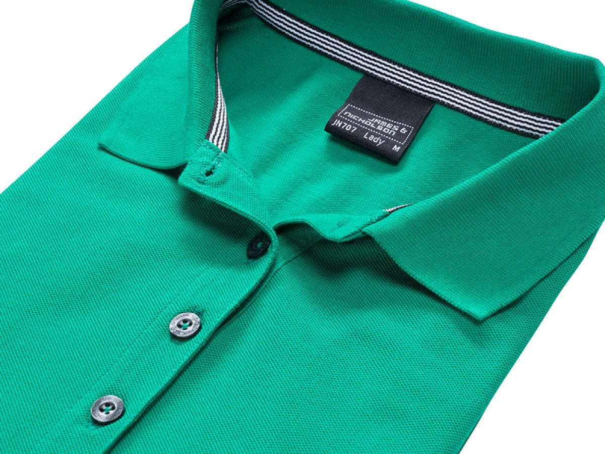 James & Nicholson Poloshirt Damen Pima Polo / feine Piqué-Qualität