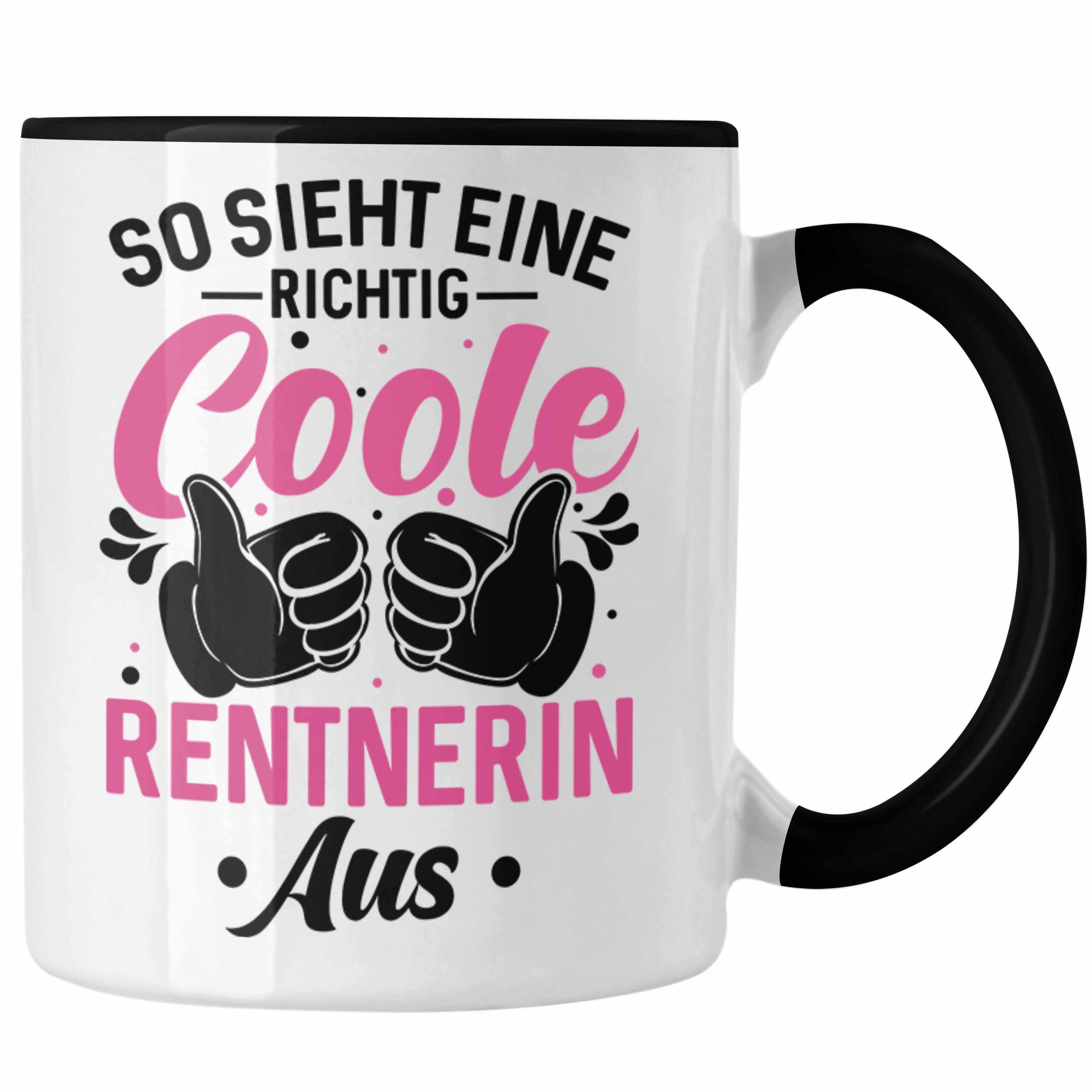 Trendation Tasse Trendation - So Sieht Eine Richtige Coole Rentnerin Aus Tasse Geschenk