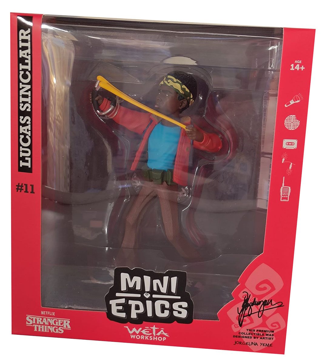 Weta Workshop Spielfigur Weta Workshop Mini Epics Stranger Things Lucas Sinclair Season 1 Vinyl