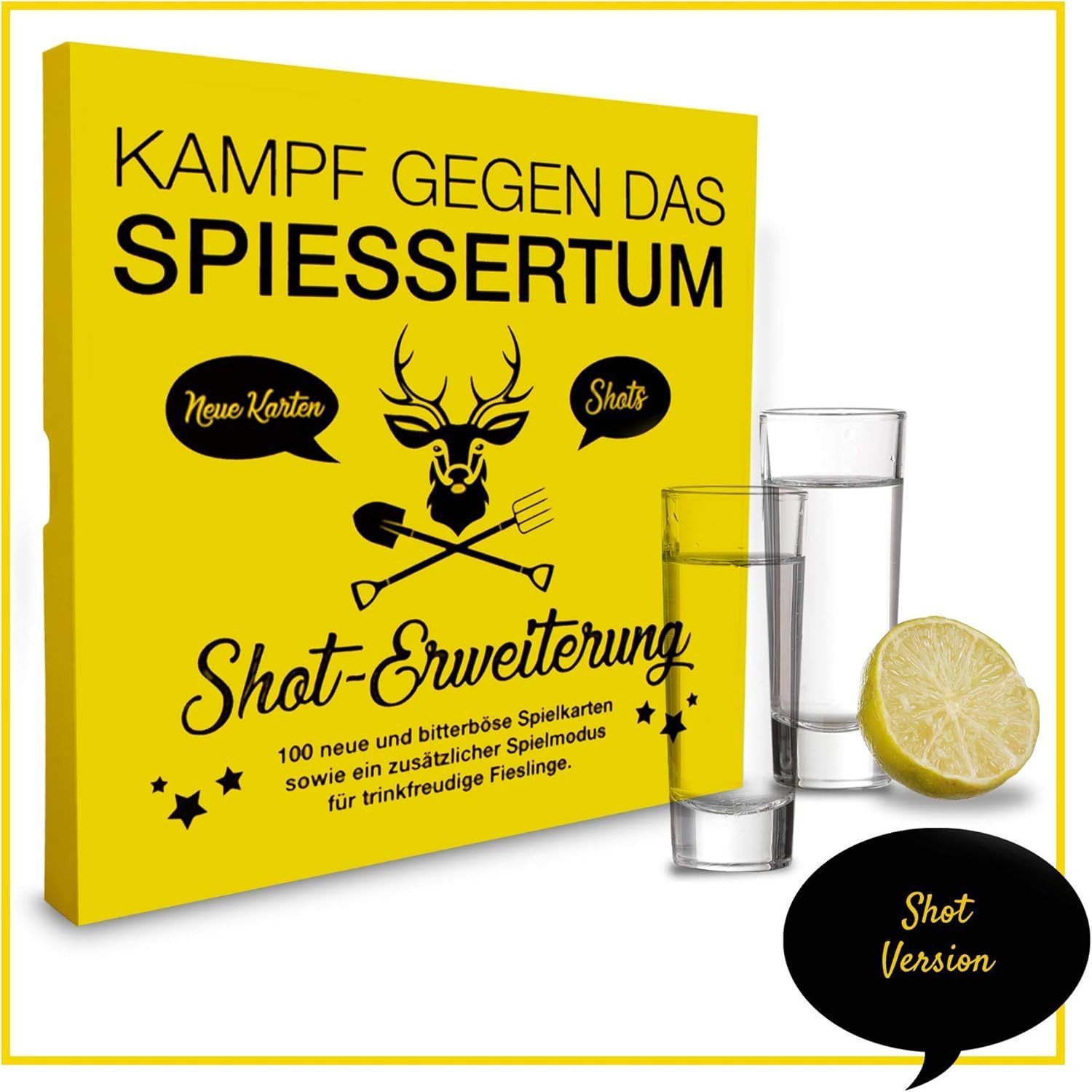 Kampfhummel Spiele Spiel Kampf gegen das Spießertum Shot-Erweiterung, Trinkspiel für Erwachsene, Erweiterung zum Hauptspiel