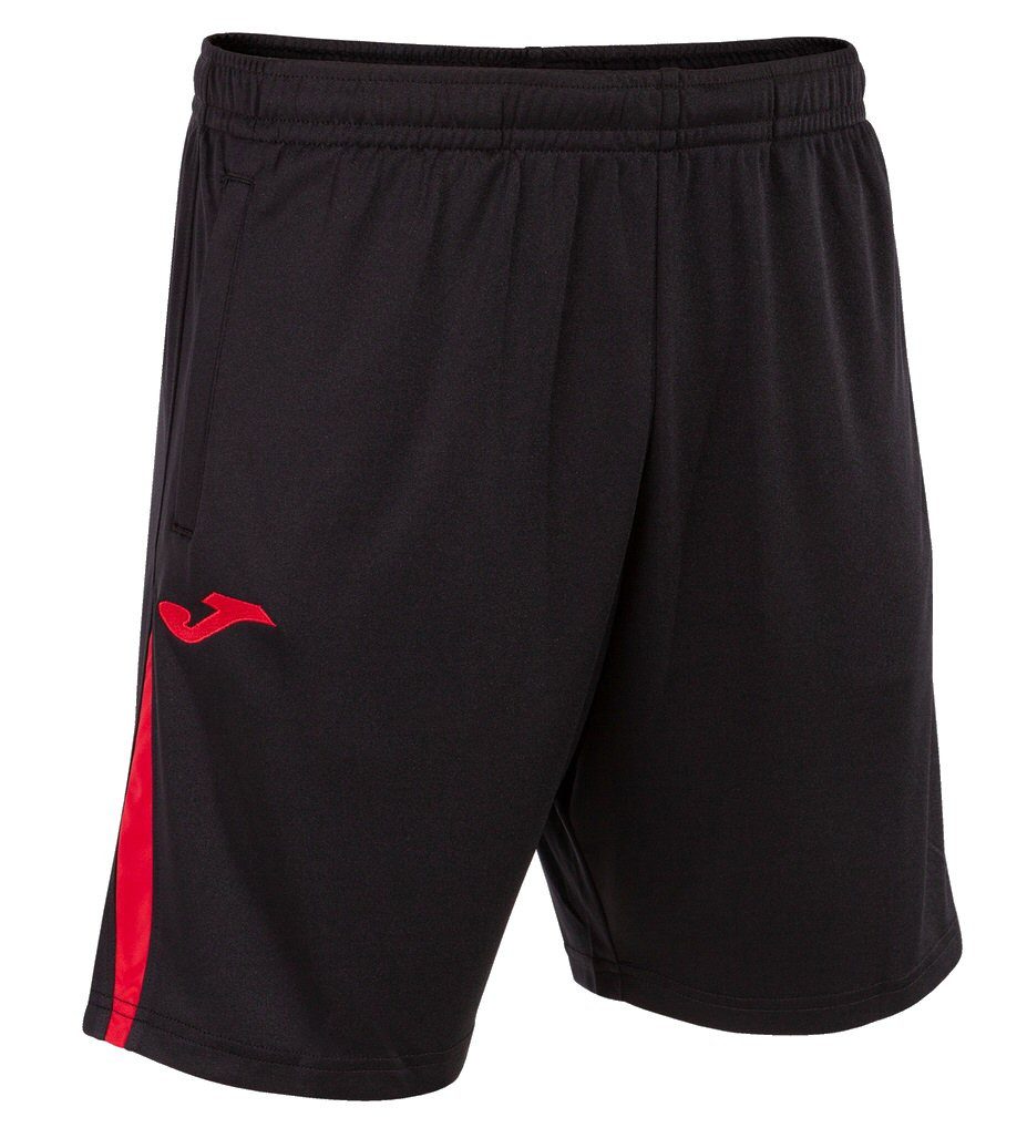 Joma Sporthose Bermuda Championship VII (100% Polyester) kurz schwarz/rot Herren
