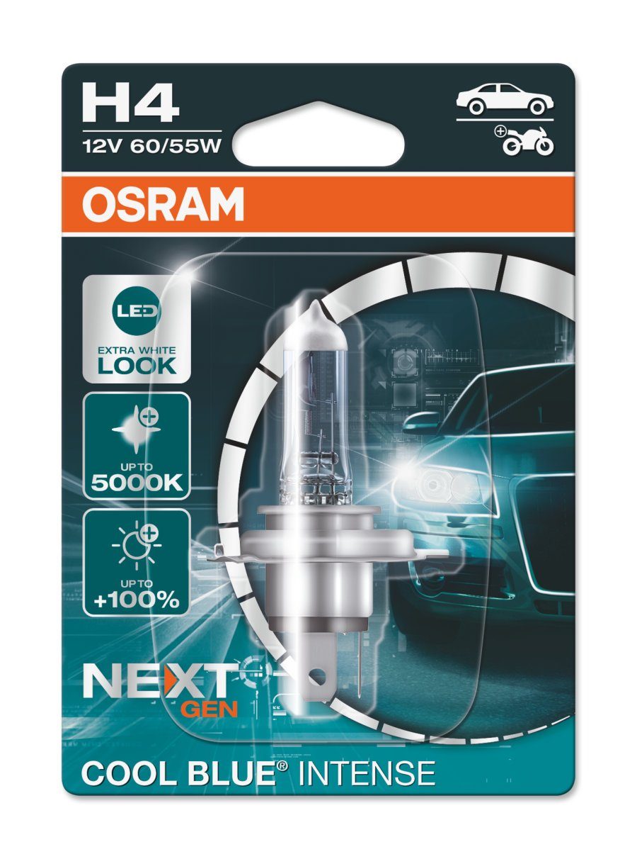 Osram Halogenlampe OSRAM COOL BLUE INTENSE NextGen. H1 P14.5s 12V/55W (1er Blister)
