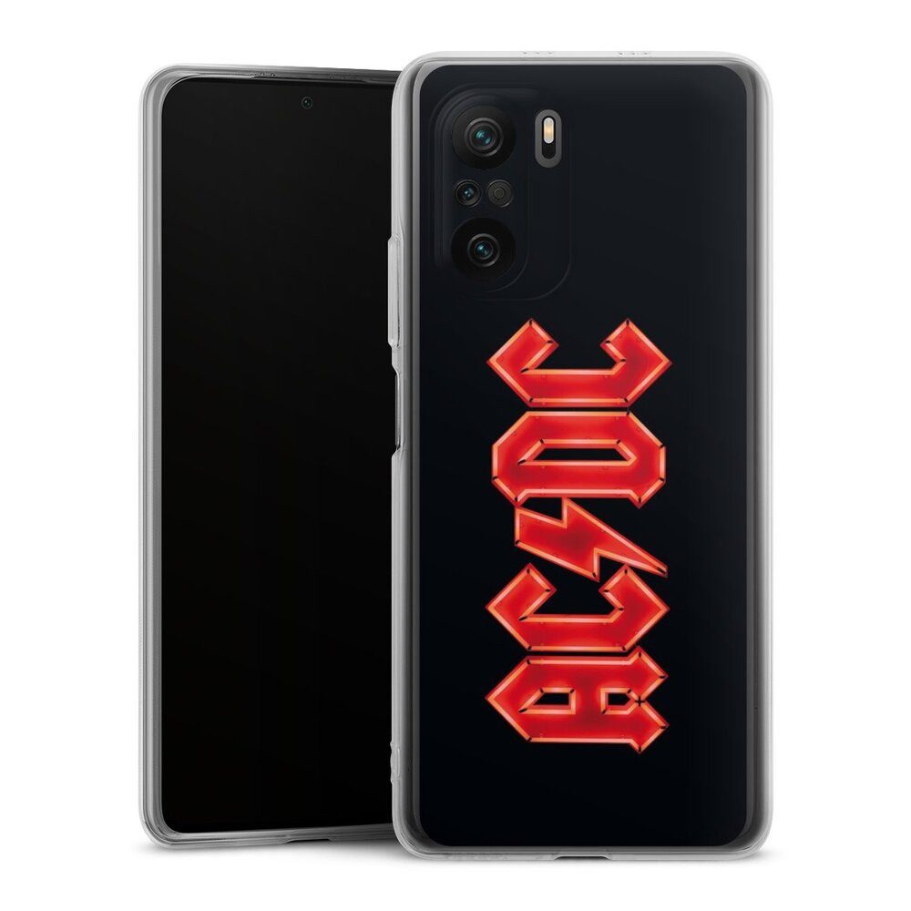 DeinDesign Handyhülle ACDC Logo Offizielles Lizenzprodukt ACDC Logo Large, Xiaomi Poco F3 Silikon Hülle Bumper Case Handy Schutzhülle