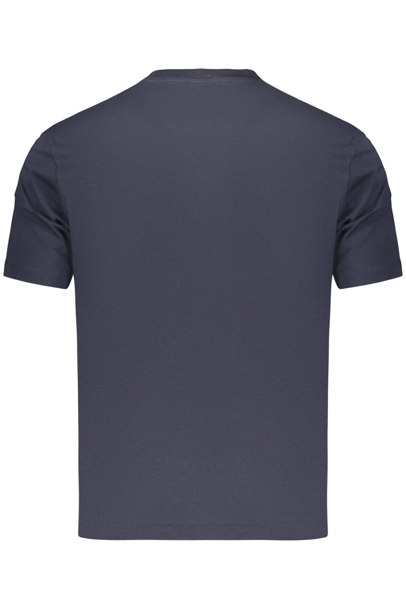 Blauer T-Shirt Herren Slim Fit T-Shirt Blau mit Rundhals und Druck