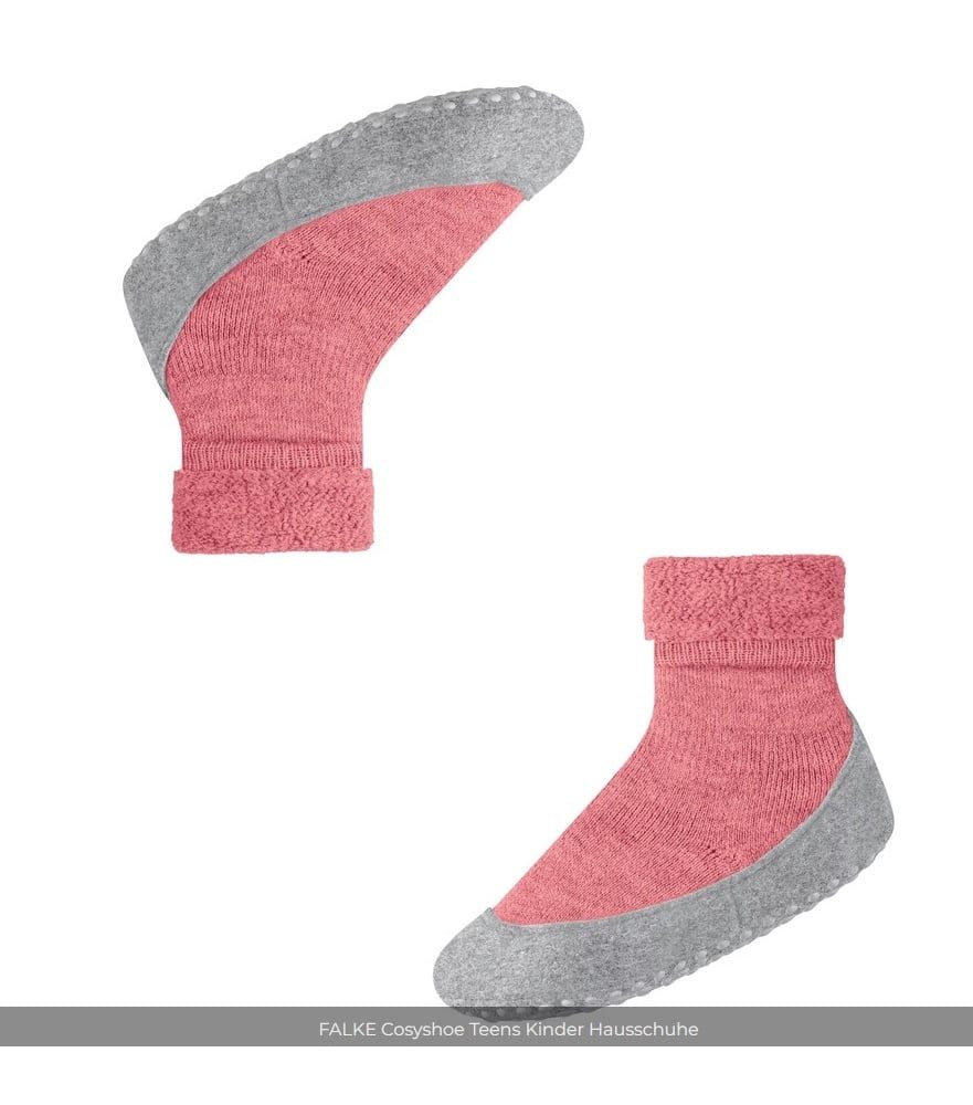 FALKE Cosyshoe (weiche Merinowolle) rosa Mädchen Hausschuh – Bild 2 von 4