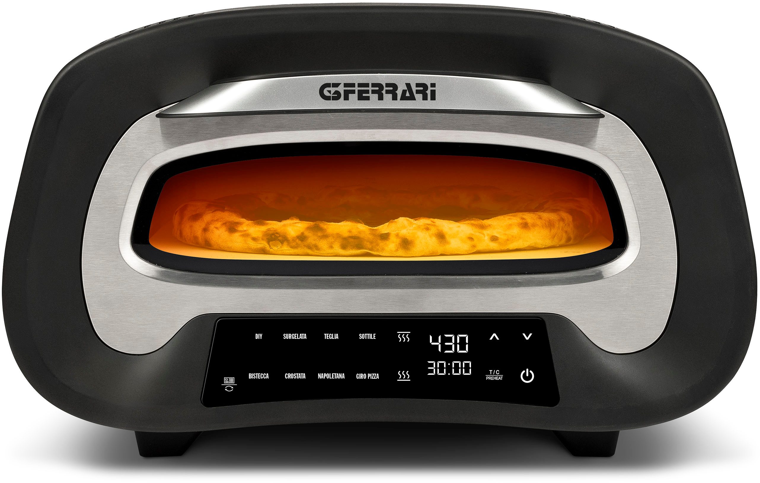 G3 Ferrari Pizzaofen G'10186 G3Ferrari bis 430 °C - Pizza in 120 Sek., DIY- Programm, viele Programme+Zubehör wie in einem Miniofen, nur knuspriger