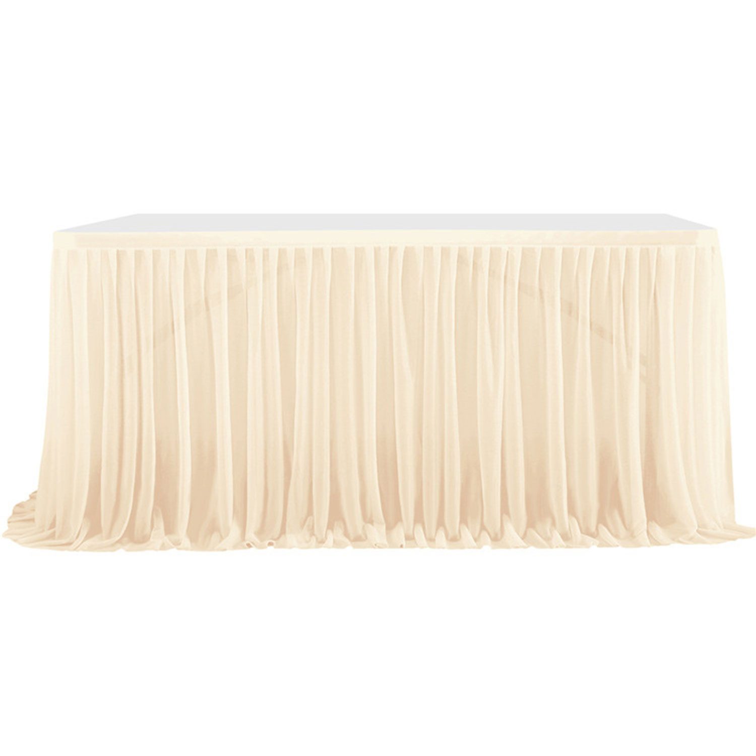 Refttenw Tischdecke Tüll Tischrock Dekoration Rüschen günstig online kaufen