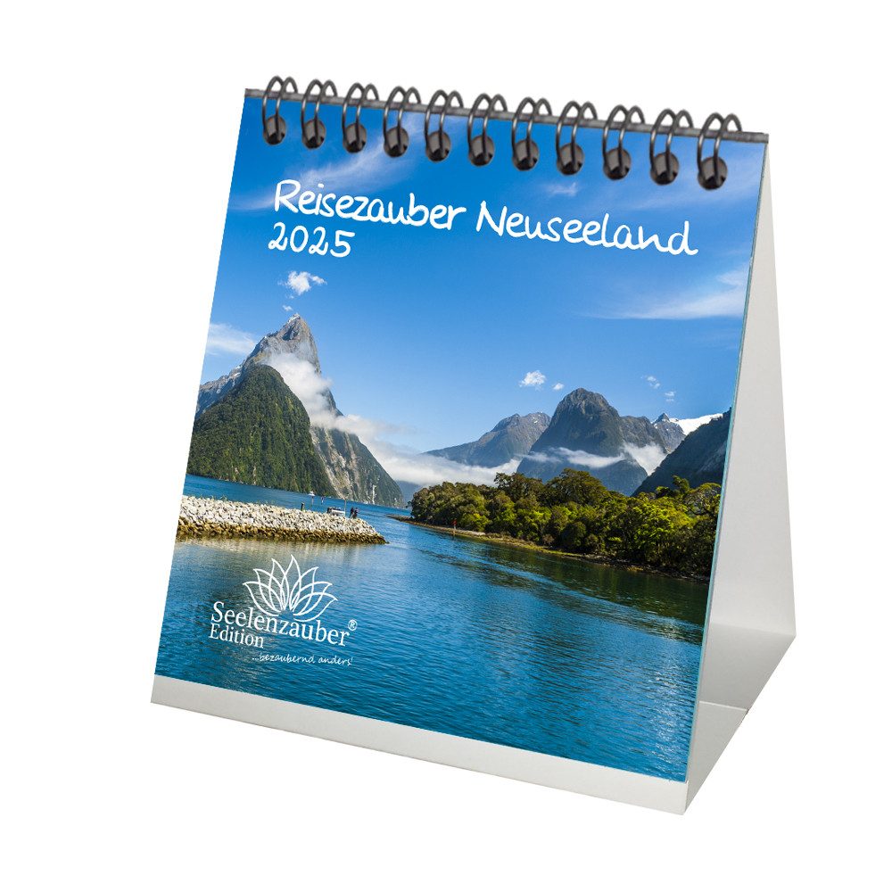 Seelenzauber Tischkalender Reisezauber Neuseeland Kalender für 2025 