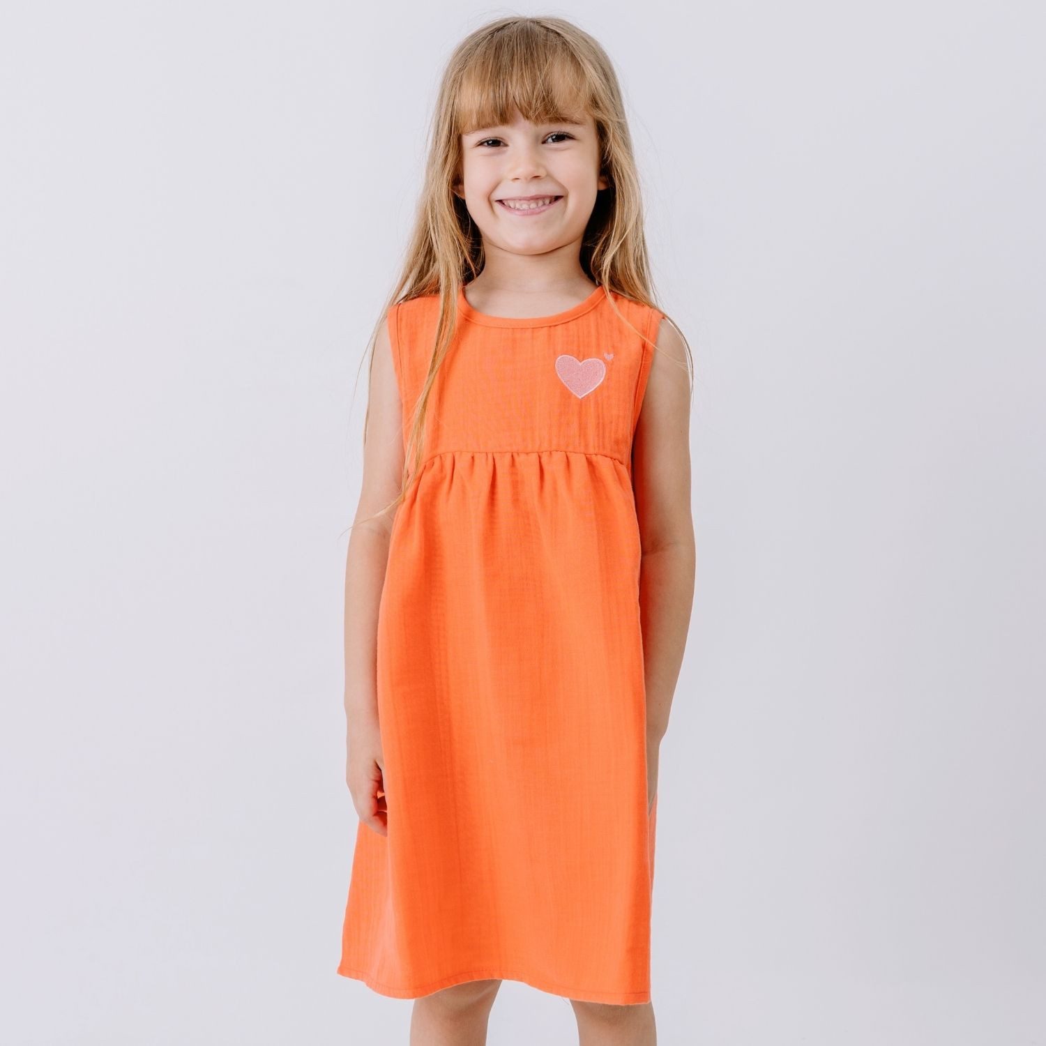 Walkiddy Sommerkleid Walkiddy Kinder Bio Baumwolle GOTS Koralle nachhaltig - Bio Baumwolle,GOTS, Kinderbekleidung,nachhaltige Klamotten,Shorts
