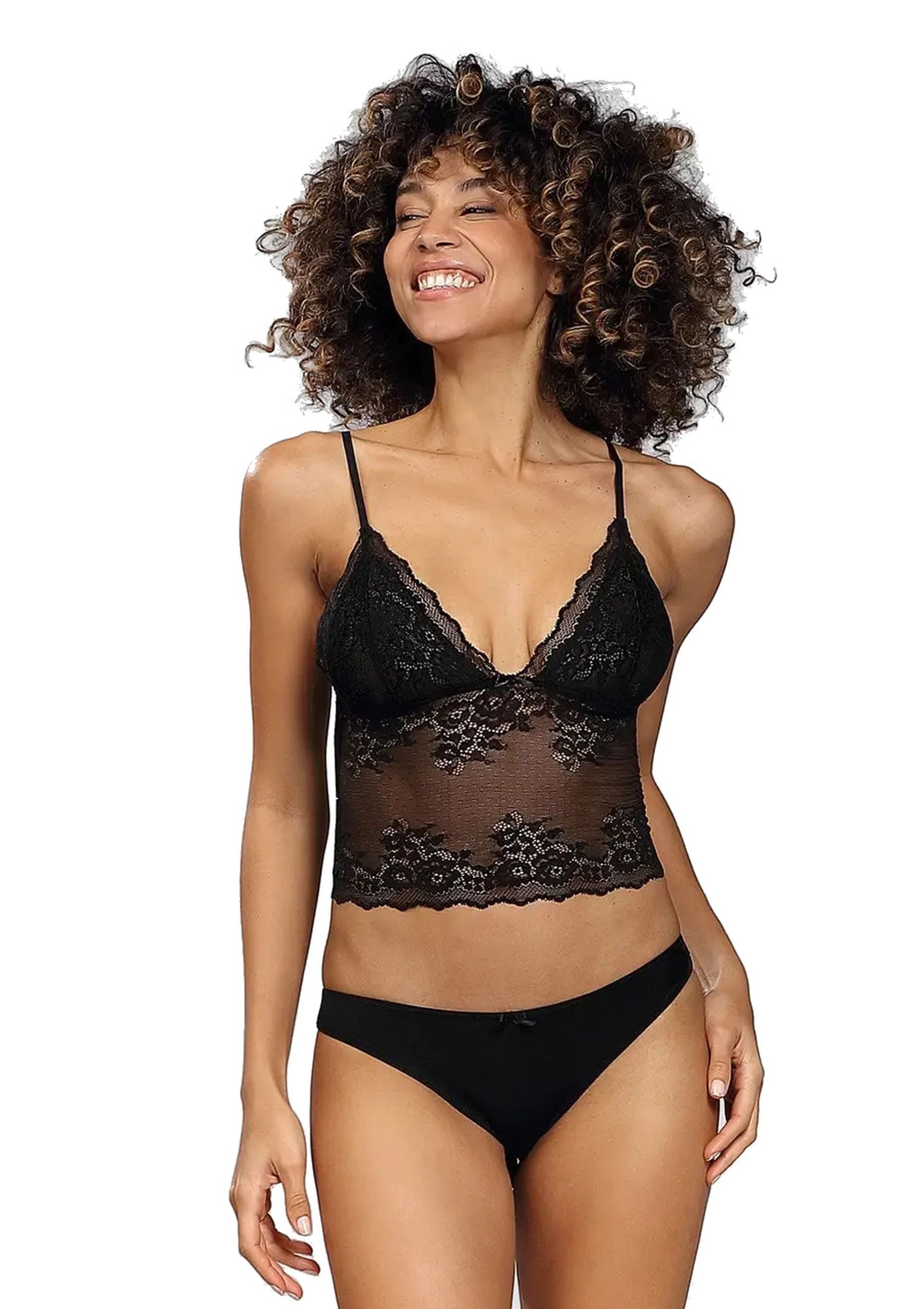 Set: Bralette-BH Dessous Set Damen ohne Bügel & String