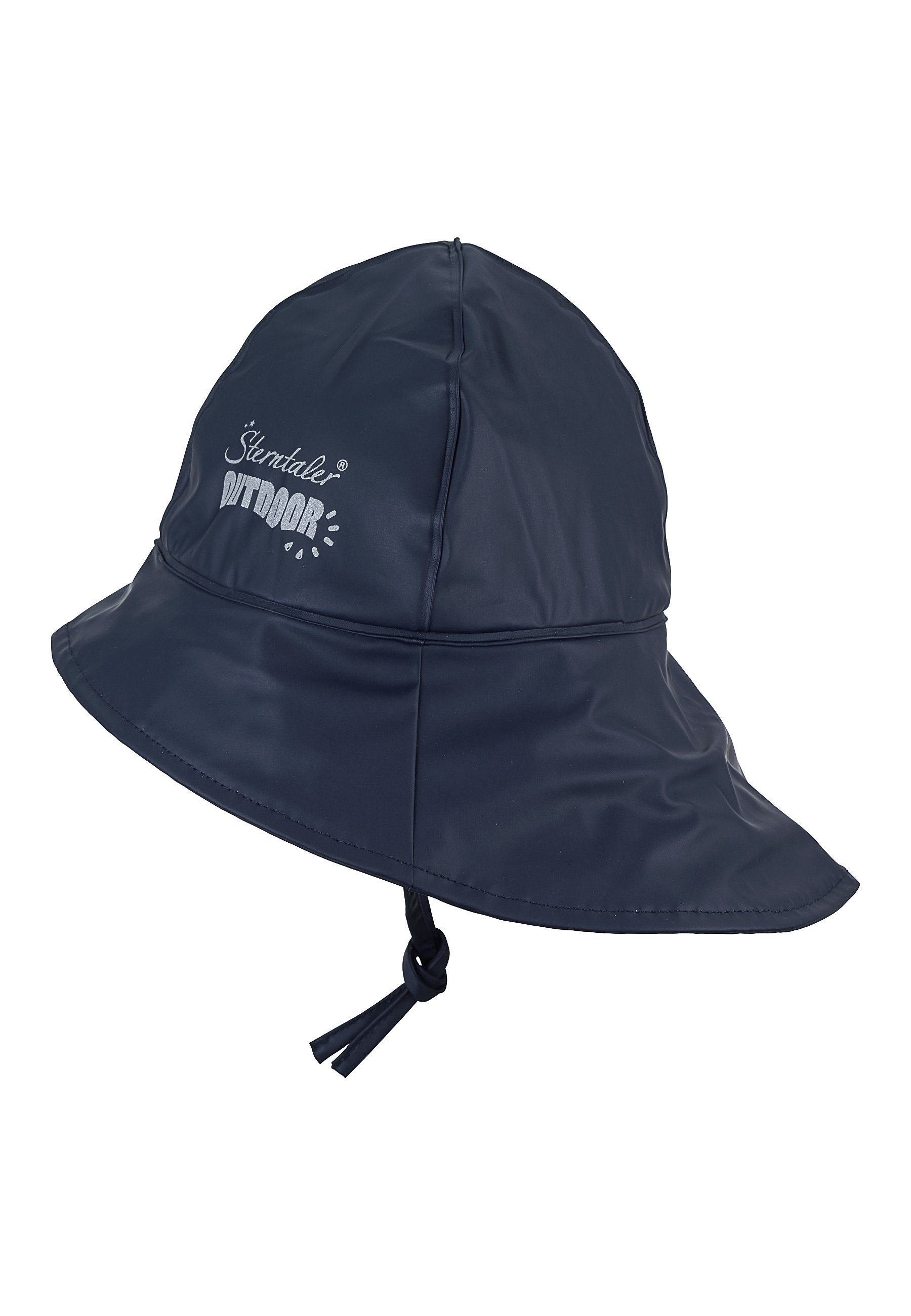 Sterntaler® Sonnenhut Regenhut uni (1-St., Regenmütze Kinder Unifarben Wind- und wasserdicht) Schirmmütze mit Nackenschutz und Bindeband – Bild 3 von 5