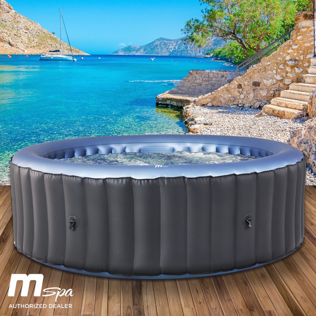 BRAST Whirlpool aufblasbar MSpa Bergen für 4-8 Personen, viele Größen Ø180- günstig online kaufen