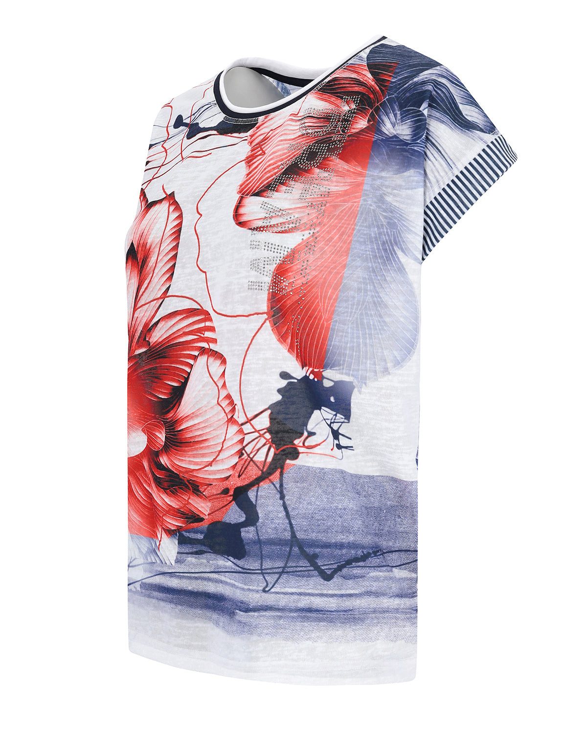 Hajo Blusenshirt Shirt 1/2 Arm Leinenoptik