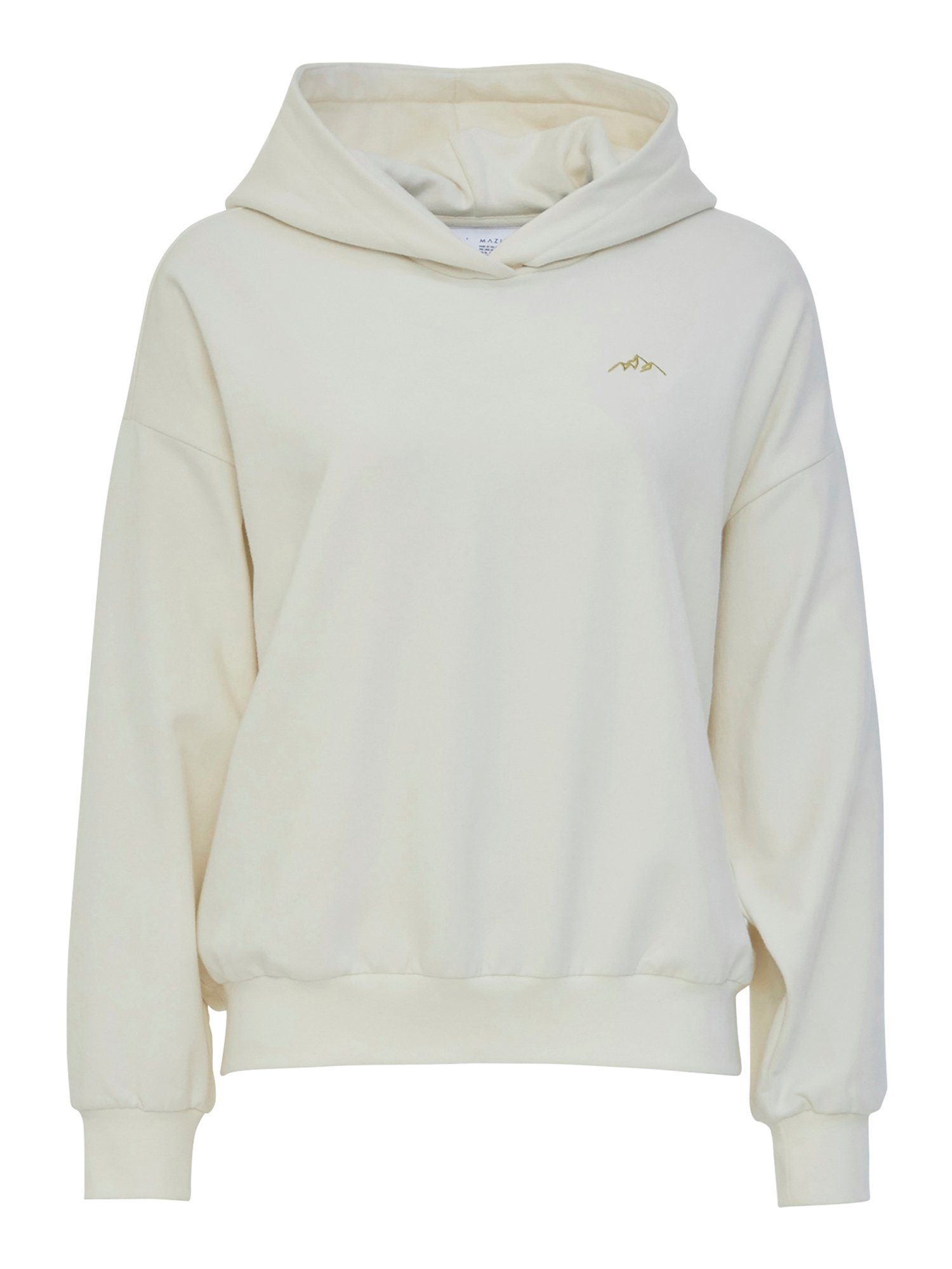 MAZINE Kapuzenpullover Donelly Hoodie kuscheliger Hoodie offwhite