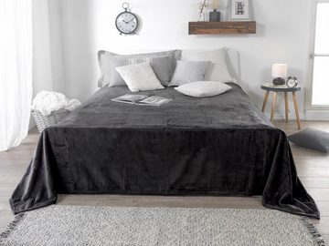 Wohndecke Wohndecke Flanell Kuscheldecke extra gross super soft, Betten Traumland, ohne Muster, Komfortgrösse 220x240 cm