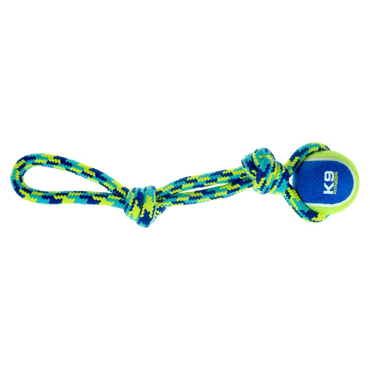 Zeus Tiertau K9 Zugseil mit 2 Knoten + Ball