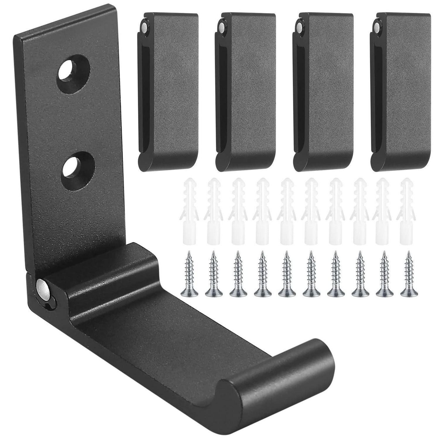 LuxusKollektion Klapphaken Faltbarer Wandhaken 5er Set Schwarz, (5-St)