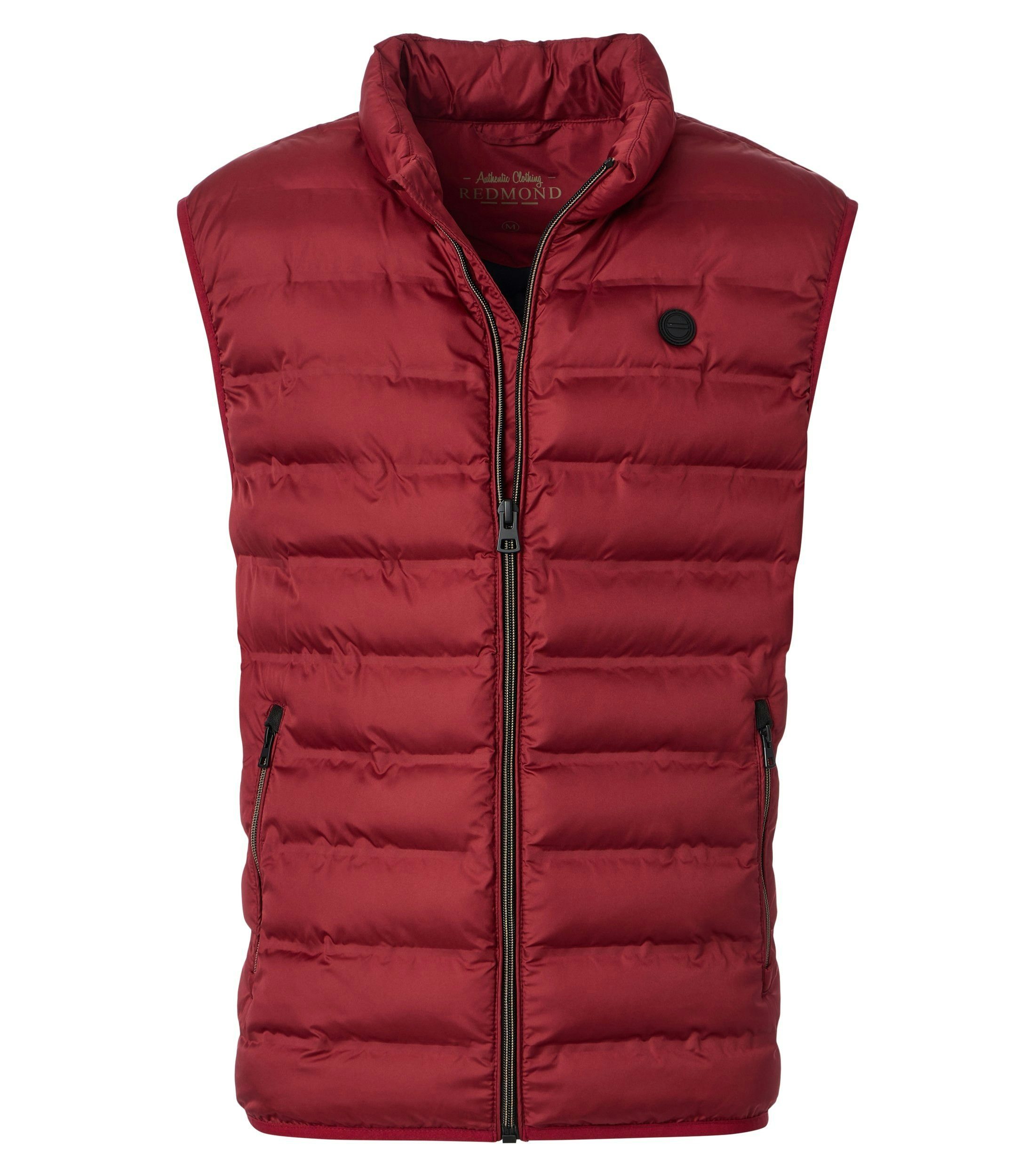 Redmond Steppweste REDMOND Casual Herren Steppweste Stehkragen Polyester Ro günstig online kaufen
