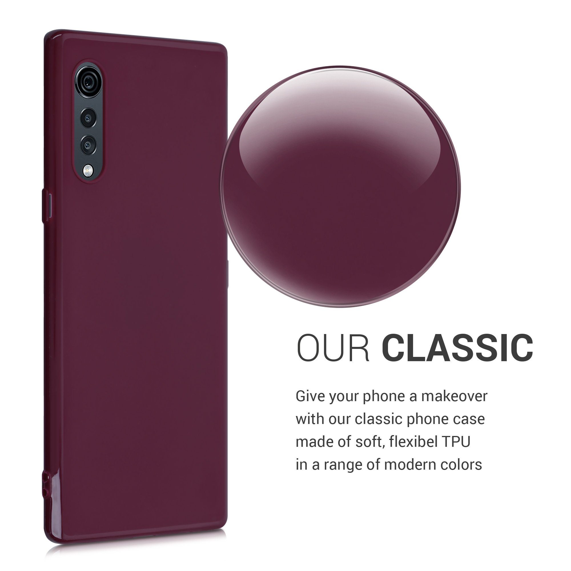 kwmobile Handyhülle Hülle für LG Velvet, Hülle Silikon - Soft Handyhülle - Handy Case Cover