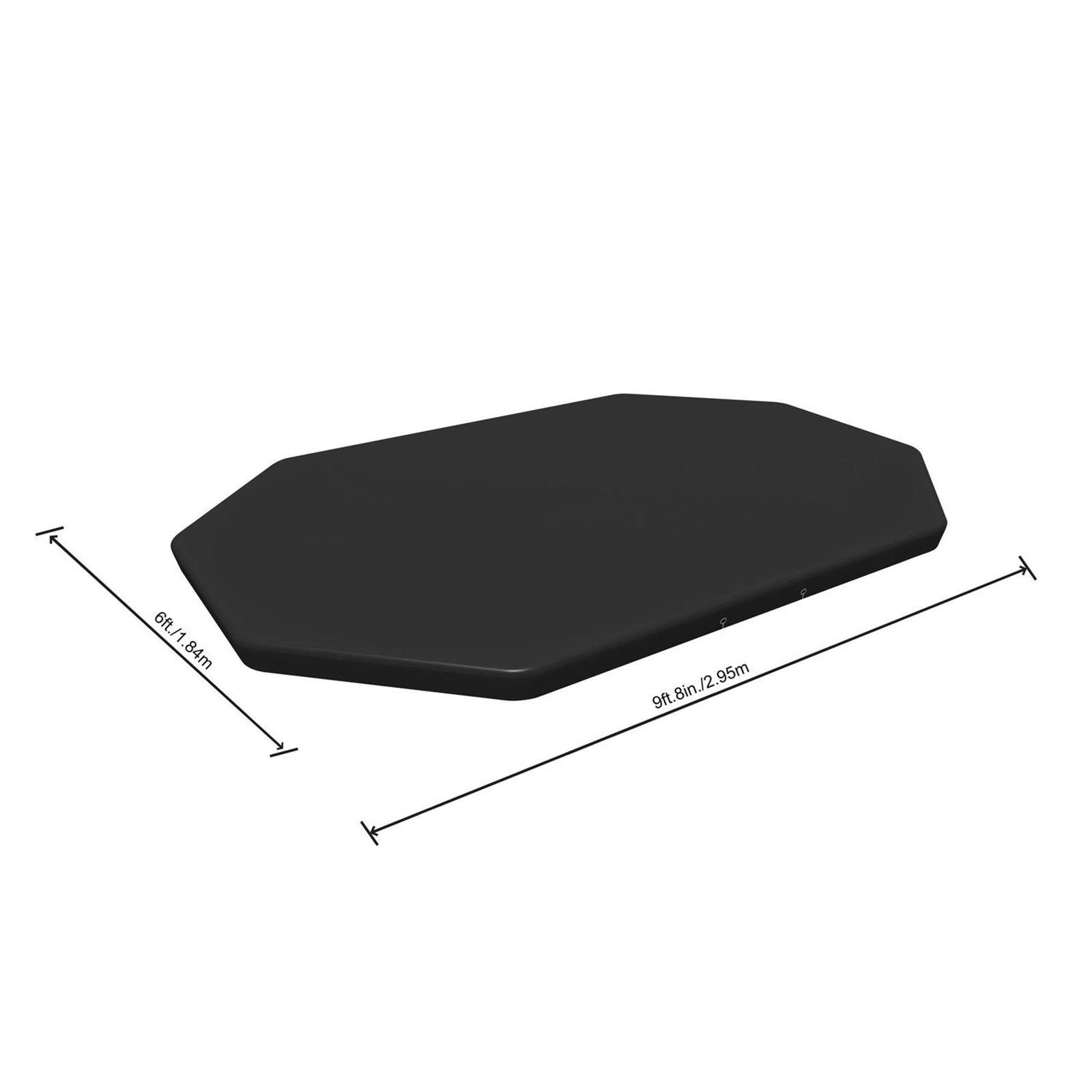 Pool-Abdeckplane rechteckig Schutz Plane PVC Swimmingpool Cover 424x250cm