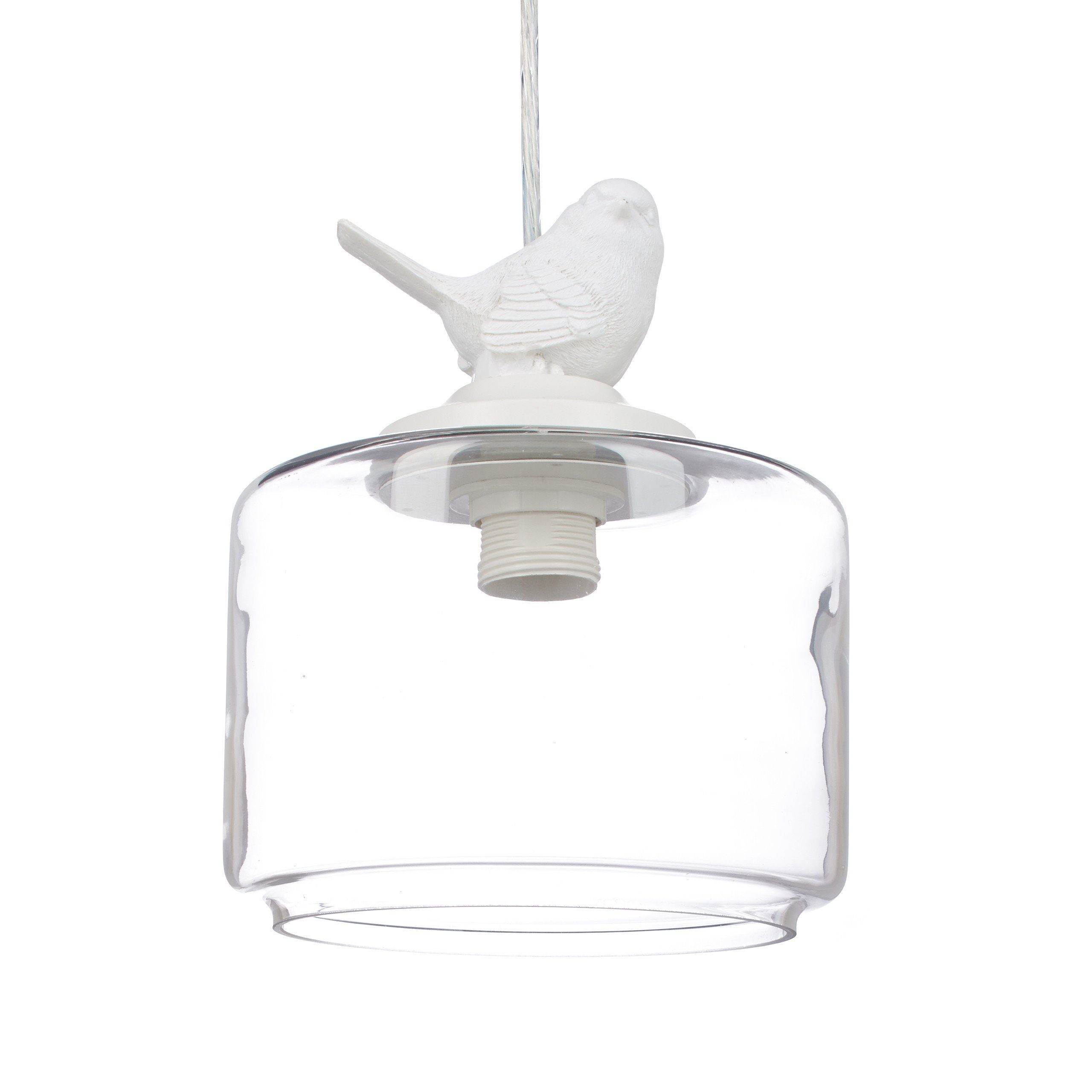 relaxdays Deckenleuchte Vogelfigur, E27, 40 W, 220-240 V, 50 Hz, warmweiß