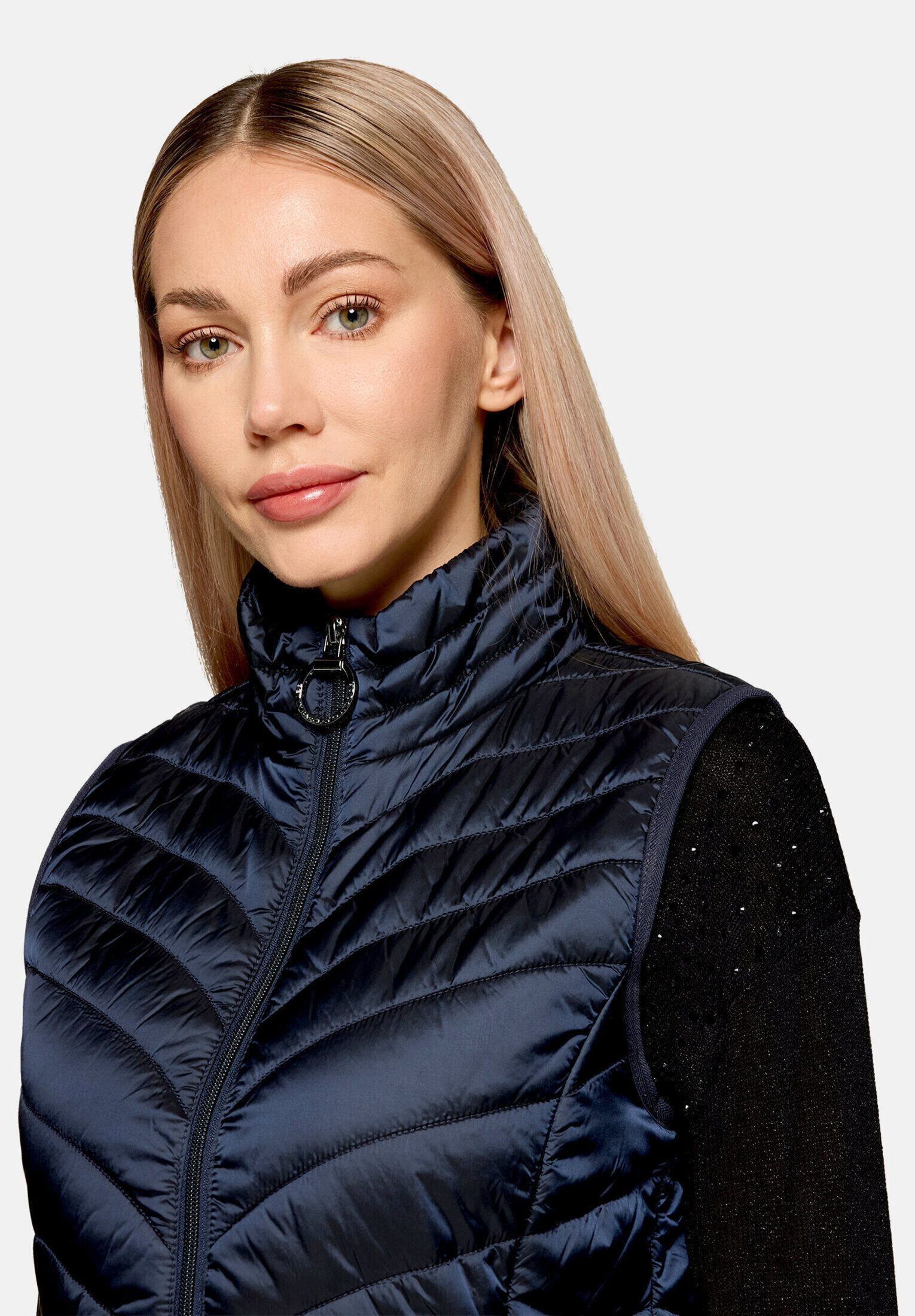 Betty Barclay Strickweste Damen mit Stehkragen