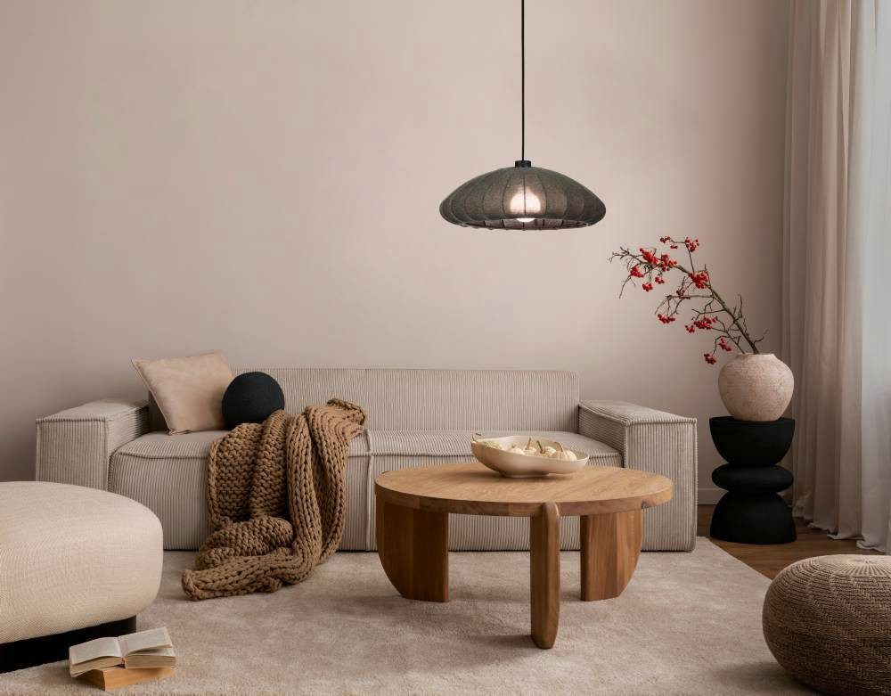 EGLO Hängeleuchte BARLASTON, ohne Leuchtmittel, Pendelleuchte, Esszimmerlampe, Grau, Schwarz, Hängeleuchte, Ø 45cm