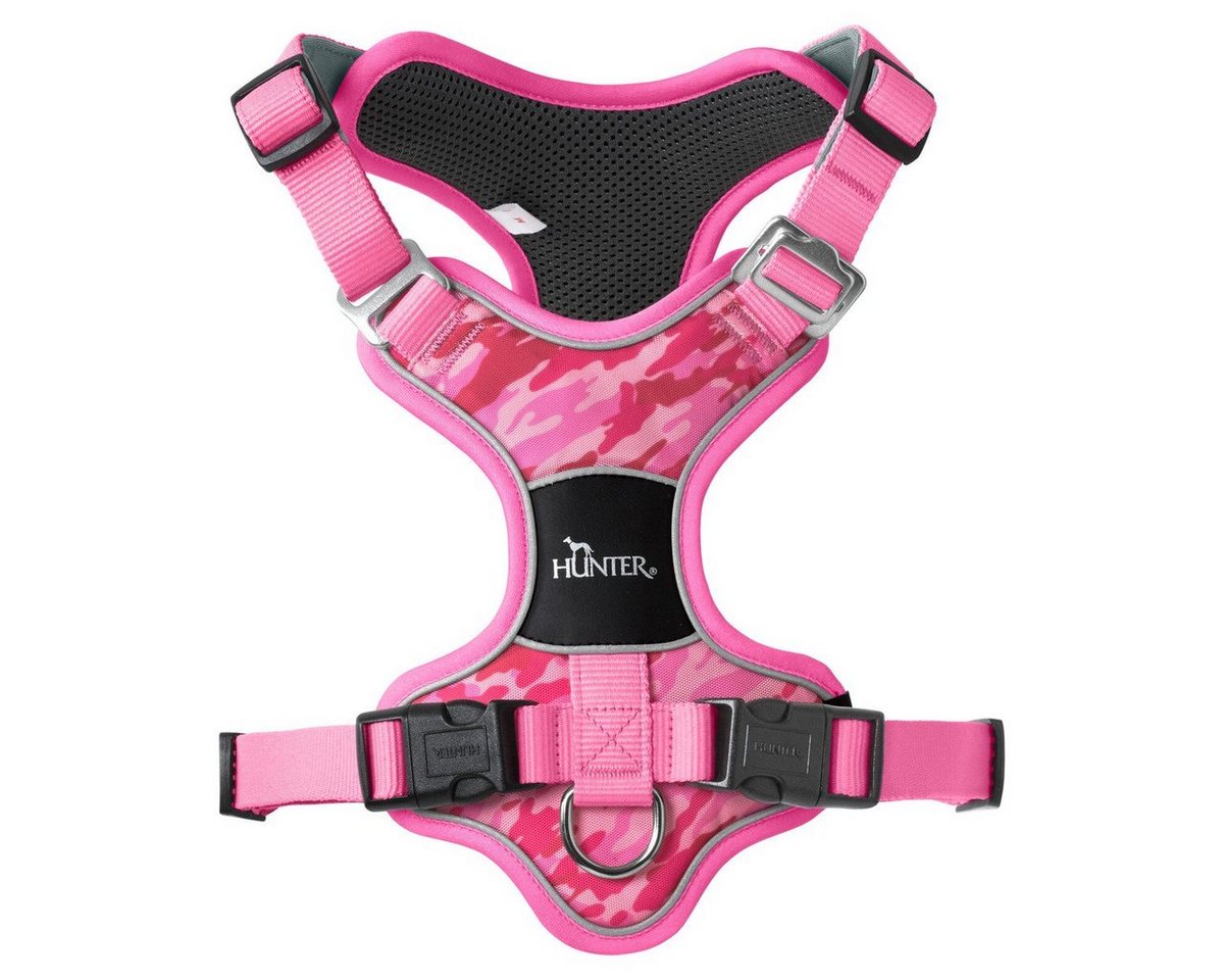 Thumbnail - Hunter Tierbedarf Hunde-Geschirr Geschirr Divo Camouflage rosa