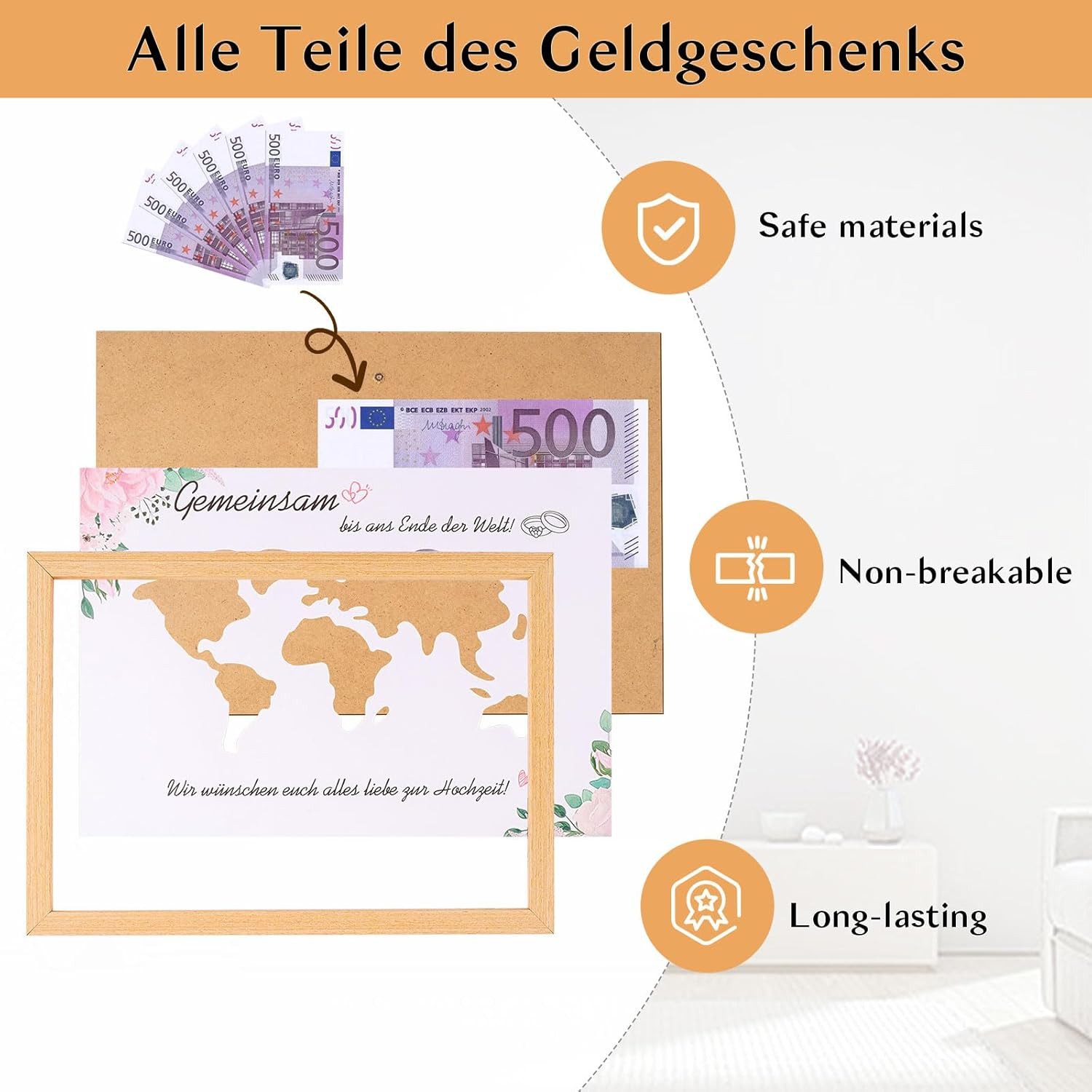 RWEUOQ Einzelrahmen Geldgeschenke Hochzeit, Bilderrahmen Geldgeschenk, günstig online kaufen