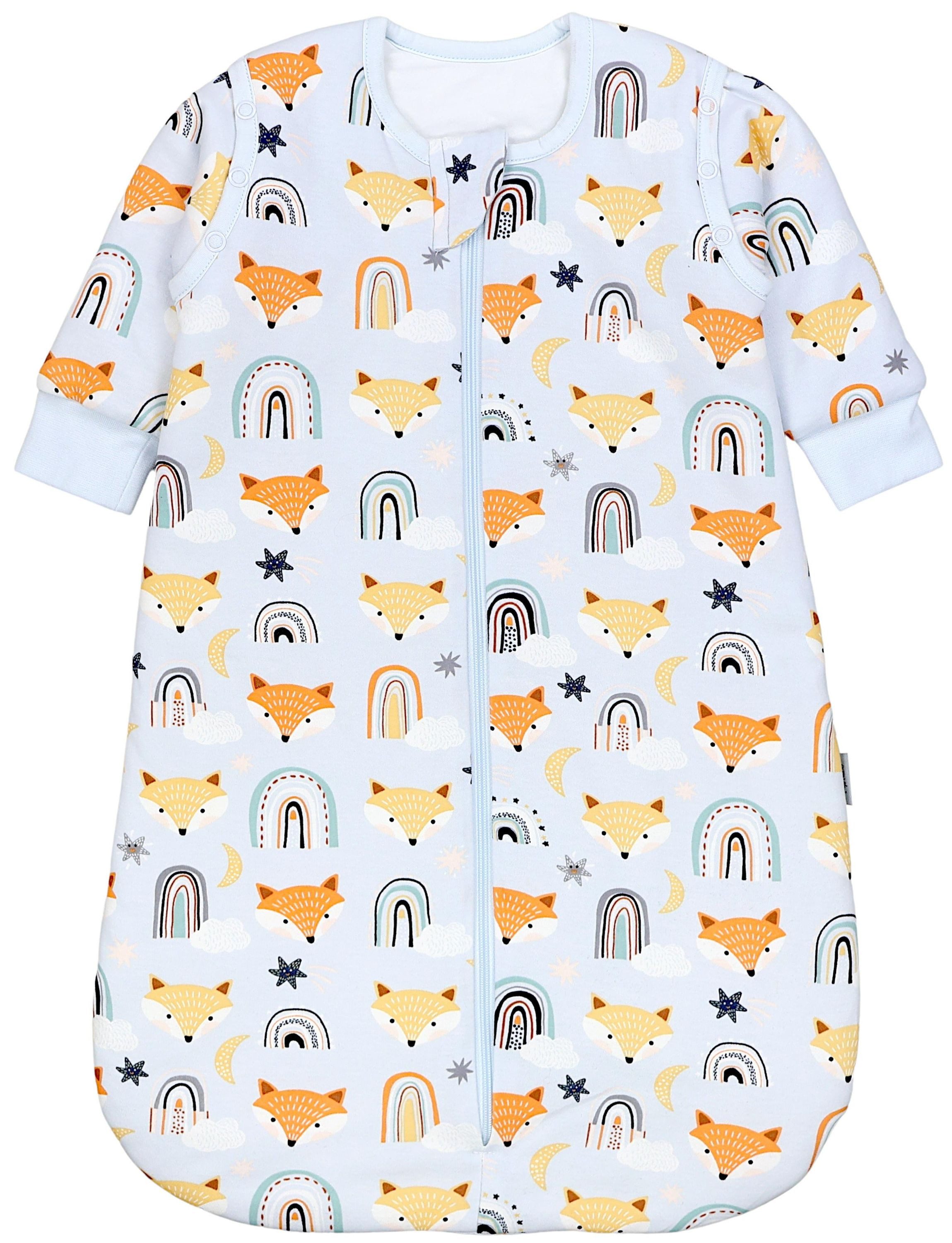 TupTam Babyschlafsack 2.5 TOG Ganzjahresschlafsack mit abnehmbaren Ärmeln