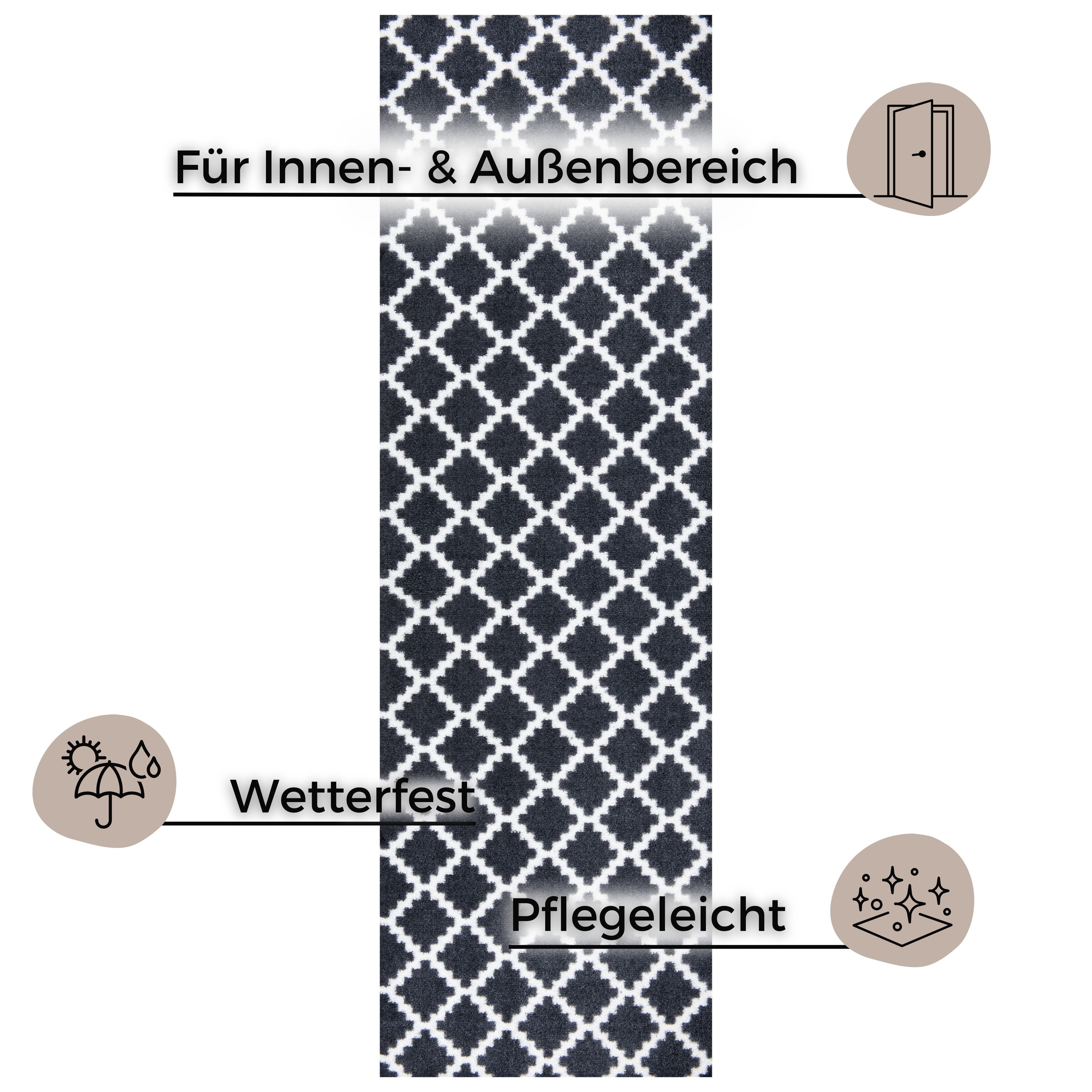 HANSE Home Fußmatte "Elegance, Türmatte" rechteckig 7 mm Höhe Schmutzfangma günstig online kaufen