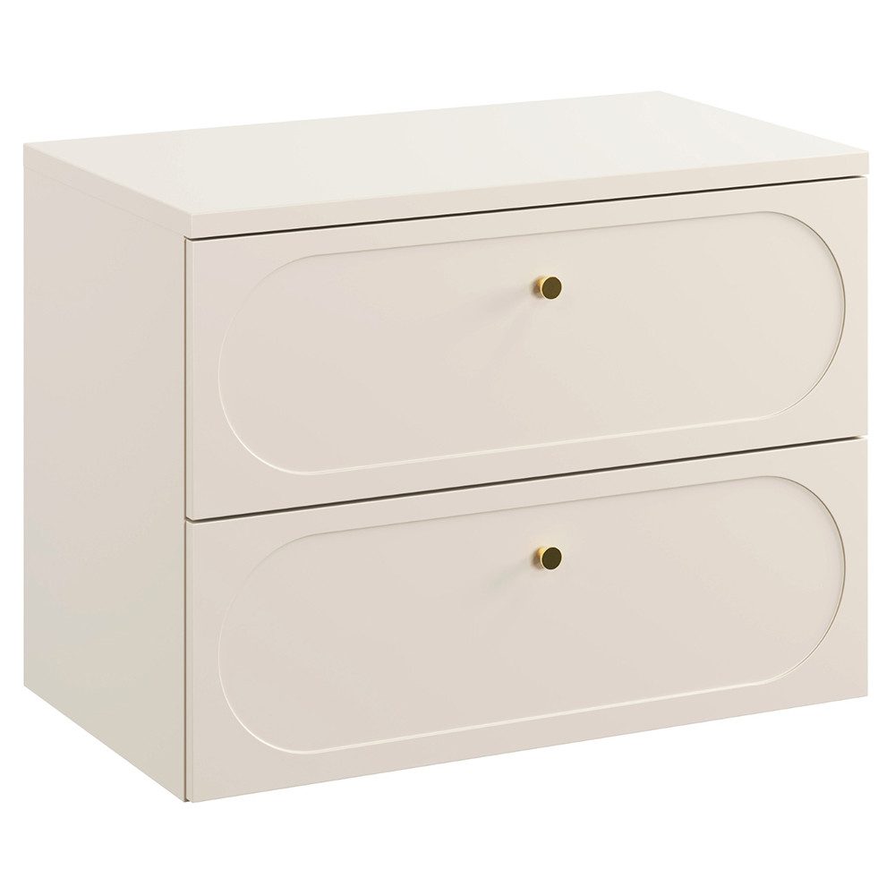Lomadox Waschtischplatte DESENZANO-56, Abdeckplatte 80 cm breit in beige