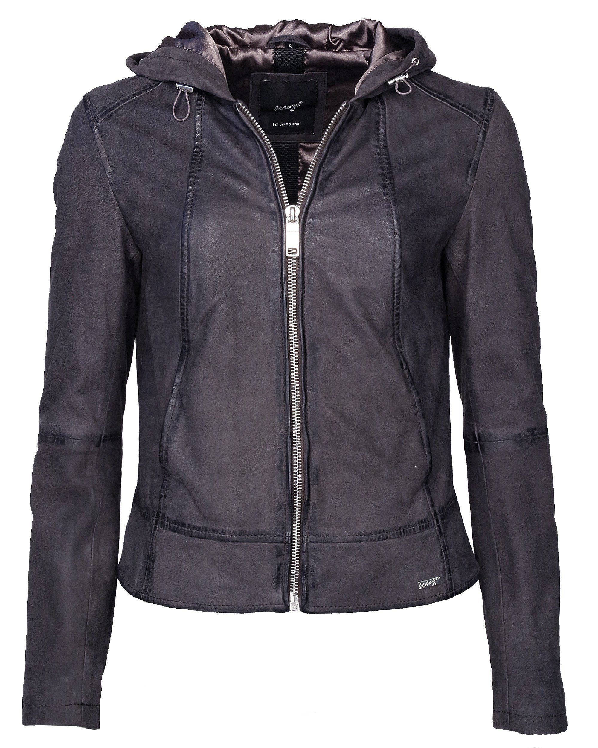 Maze blue Donie dark Lederjacke