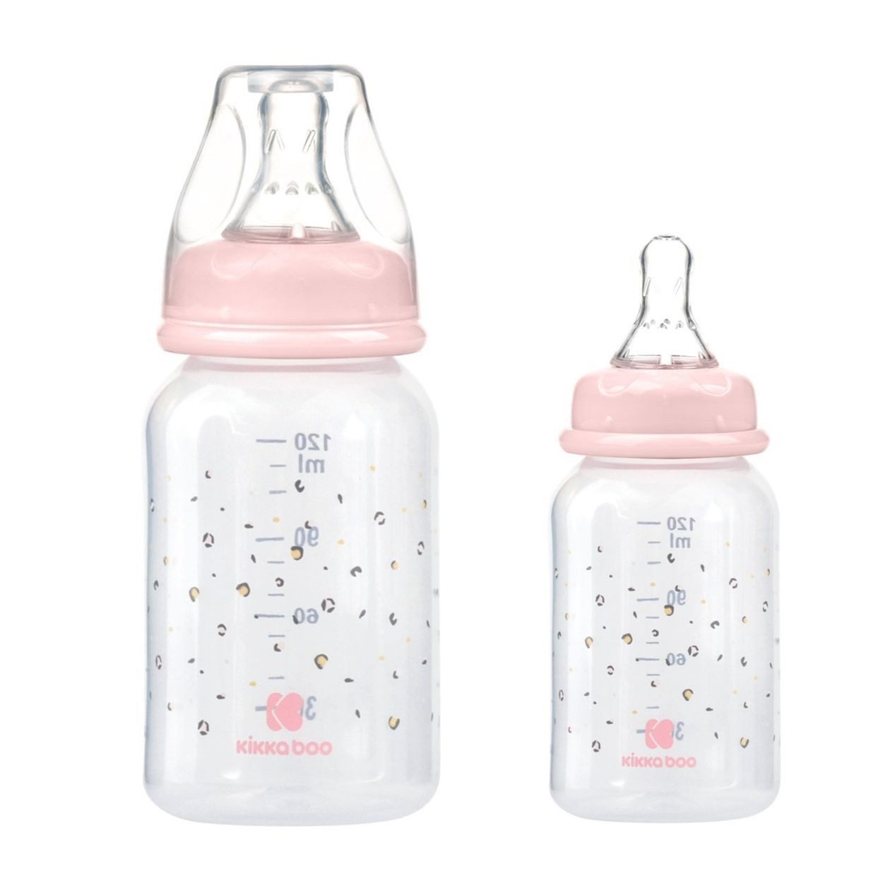 Kikkaboo Babyflasche Savanna 120 ml, aus Kunststoff, Anti-Kolik-Sauger Größe S