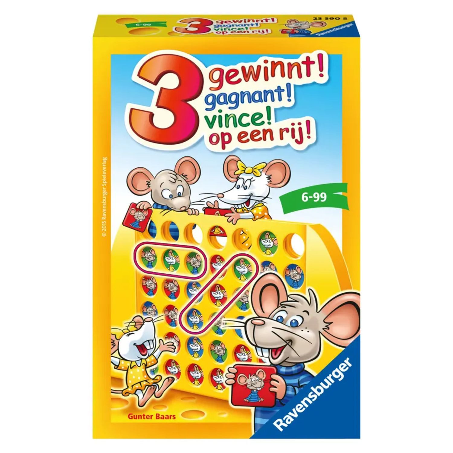 Ravensburger Spiel 3 gewinnt! - Reisespiel ab 6 Jahre