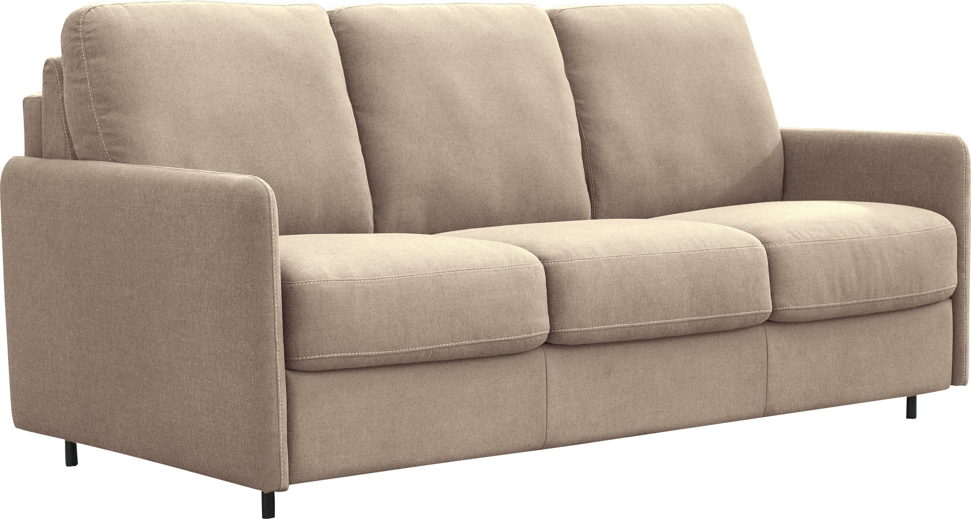 Nias Italia Schlafsofa Livorno, inkl. Matratzen und Metallklappgestell, Liegefläche 150/208 cm camel | Alle Sofas