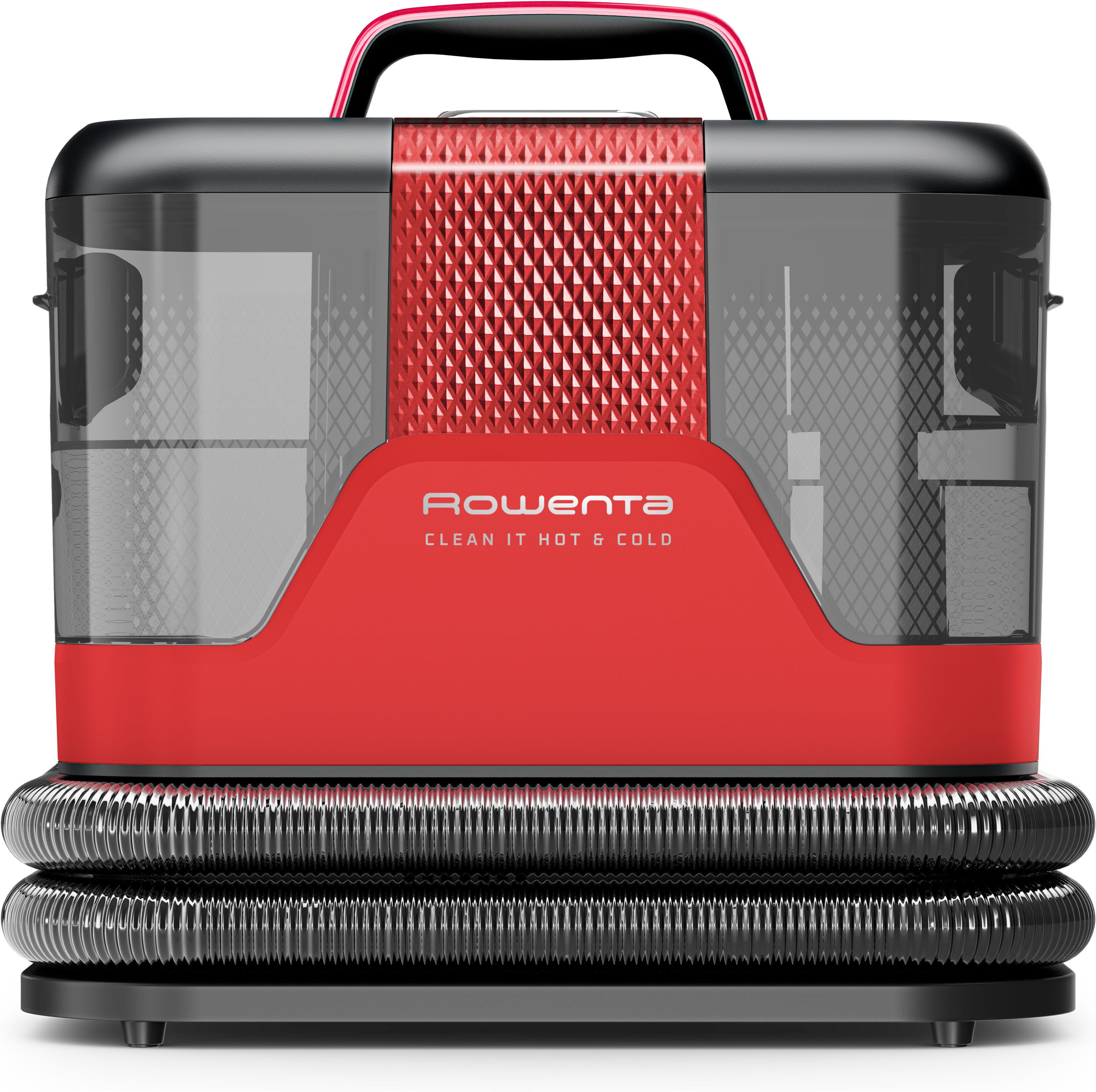 Rowenta Teppichreinigungsgerät Fleckenentferner IN7020, Clean It Hot & Cold, 1150 W, beutellos, PowerHeat 60 °C, 2,3 l/1,5 l Tanks, Auto‑Clean, Schmutzfänger-Aufsatz