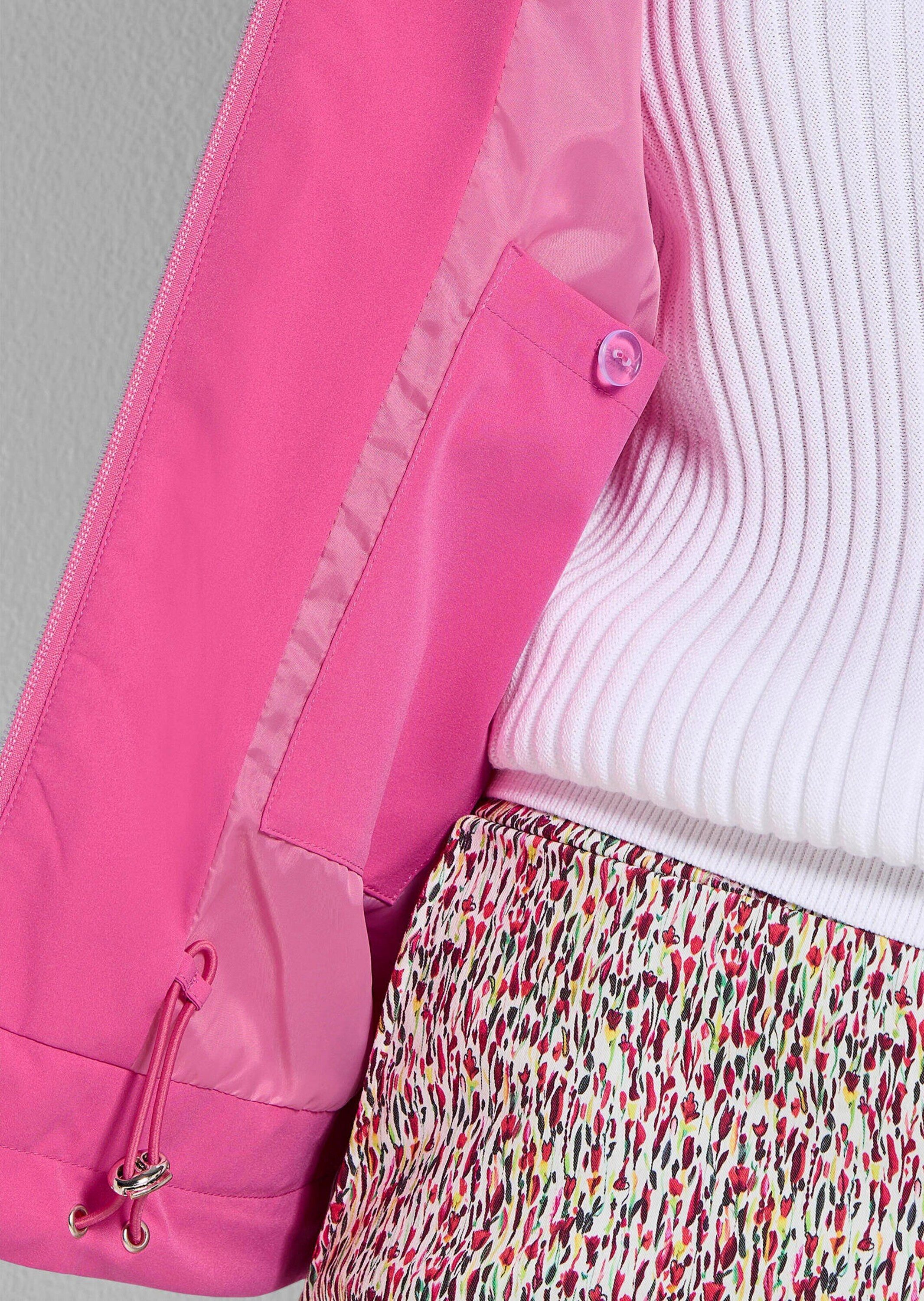 GOLDNER Allwetterjacke Moderne Freizeitjacke mit Reißverschluss Stehkragenjacke mit Gummibund, Reißverschluss, Taschen und Langarm
