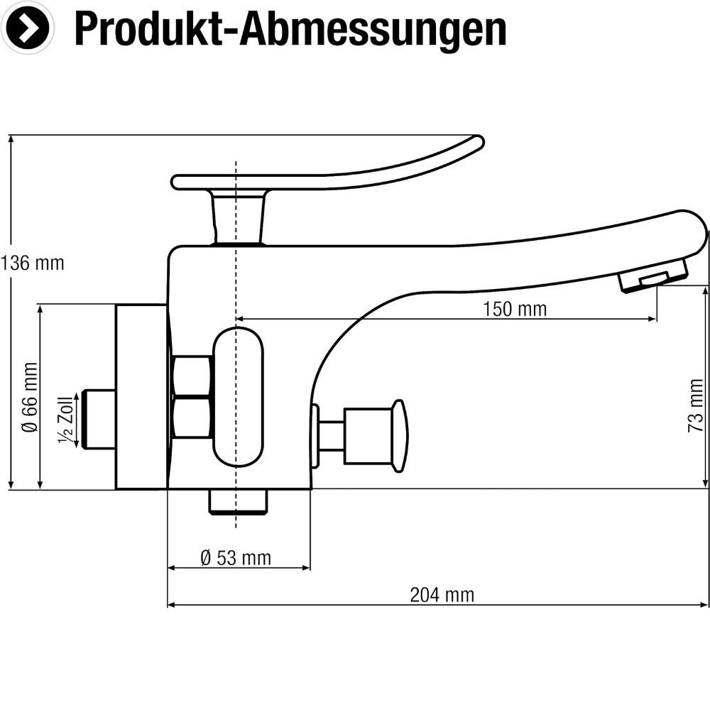 CORNAT Wannenarmatur Badearmatur Naro EHM, HD günstig online kaufen