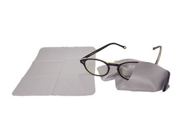 FOOGY Brille 4052835266430, Antibeschlagtuch Brillenputztuch aus Microfaser grau, Antibeschlag