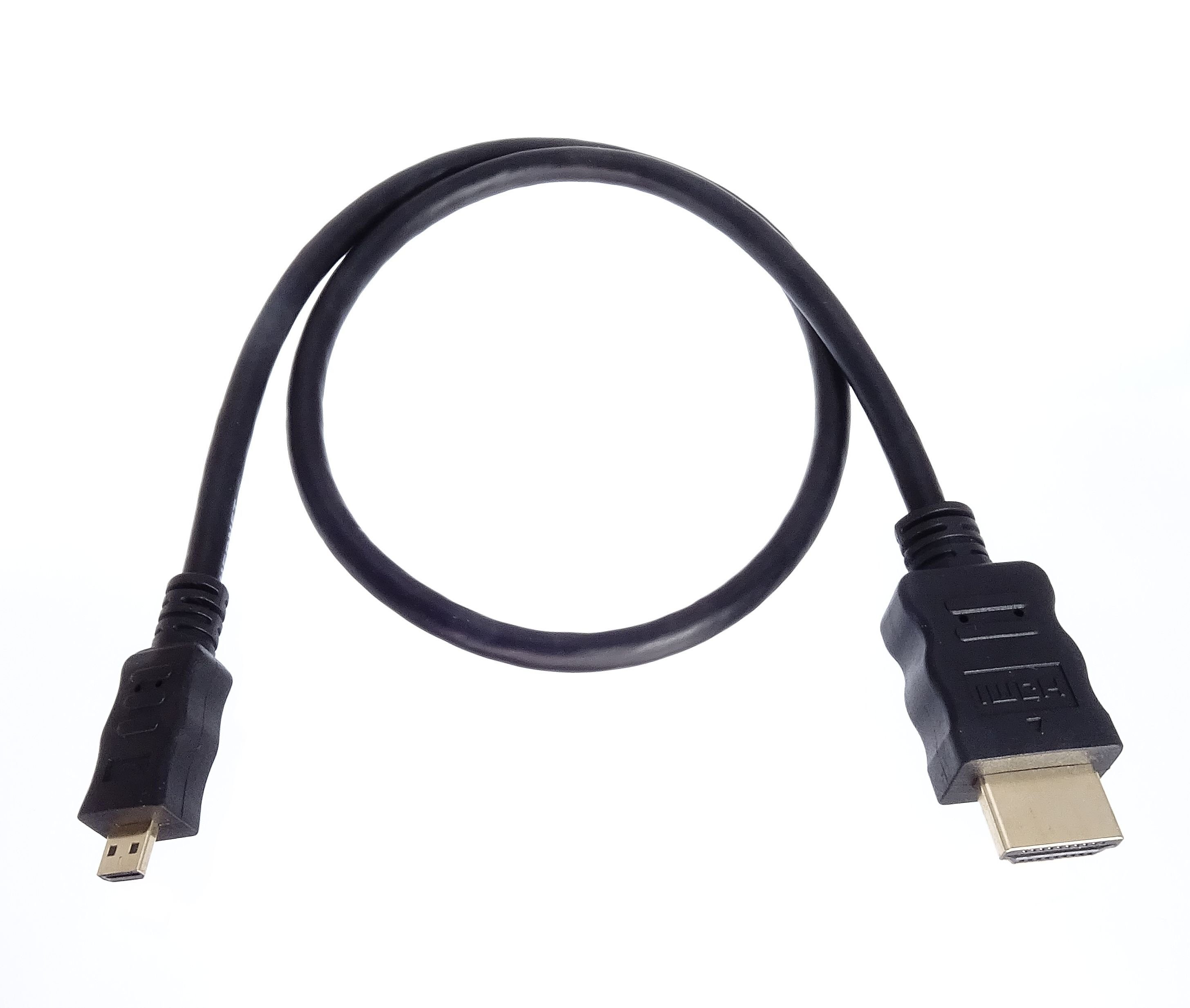 HDMI-Kabel HDMI 50cm. (Micro), auf (A-Stecker kurzes Typ kurz HDMI-Kabel, A, D D-Stecker). HDMI Typ shortix