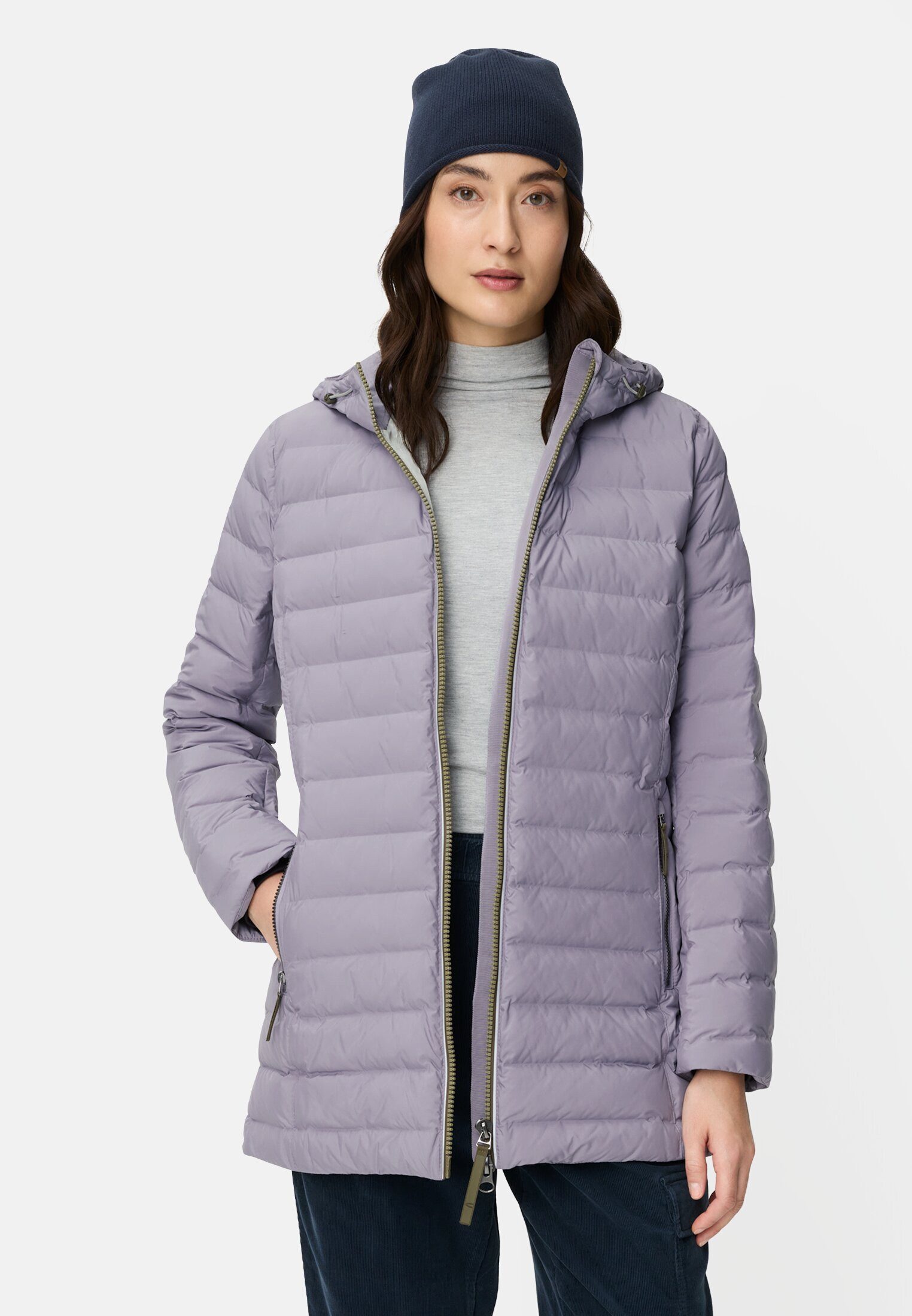 camel active Funktionsjacke mit Kapuze Langarm Markenlabel