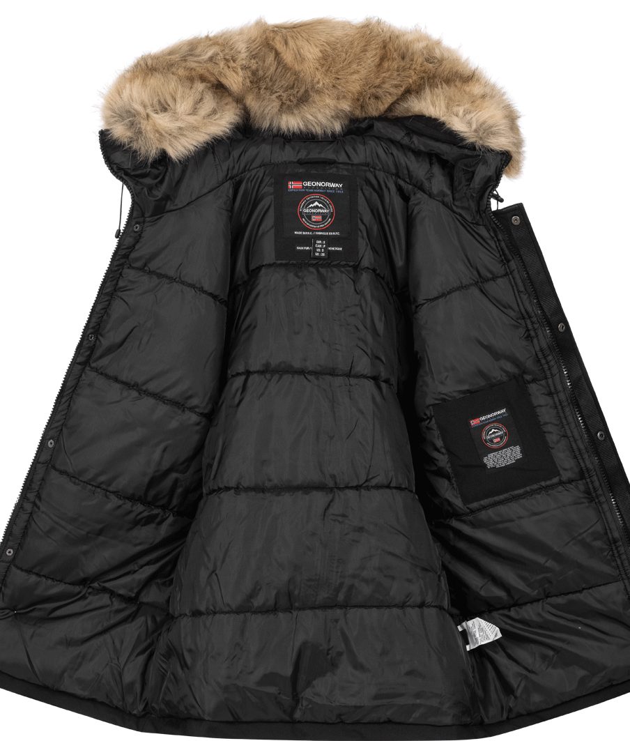 Geographical Norway Parka Herren Winter Jacke Outdoor Parka Mantel Kapuze Stepp warm gesteppt