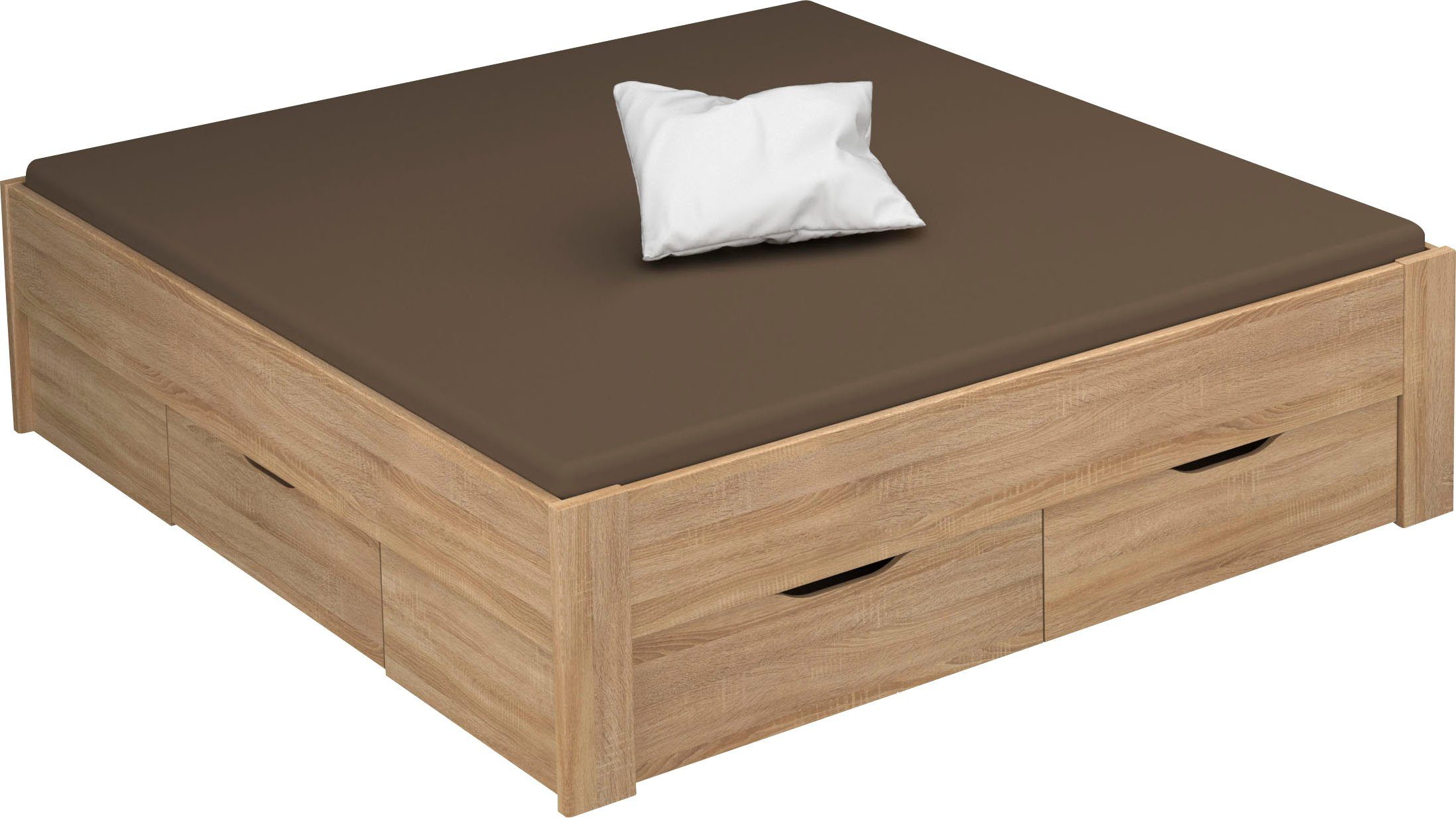 rauch Stauraumbett Aditio, ohne Kopfteil, inklusive Schubkästen. Reduzierter Preis € 399,99. Unverbindliche Preisempfehlung € 899,00