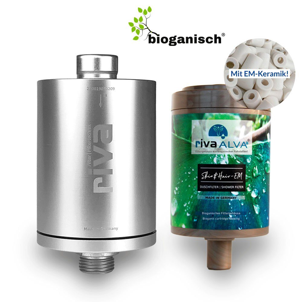 rivaALVA Wasserfilter ALVA Skin & Hair EM Duschfilter mit EM-Keramik