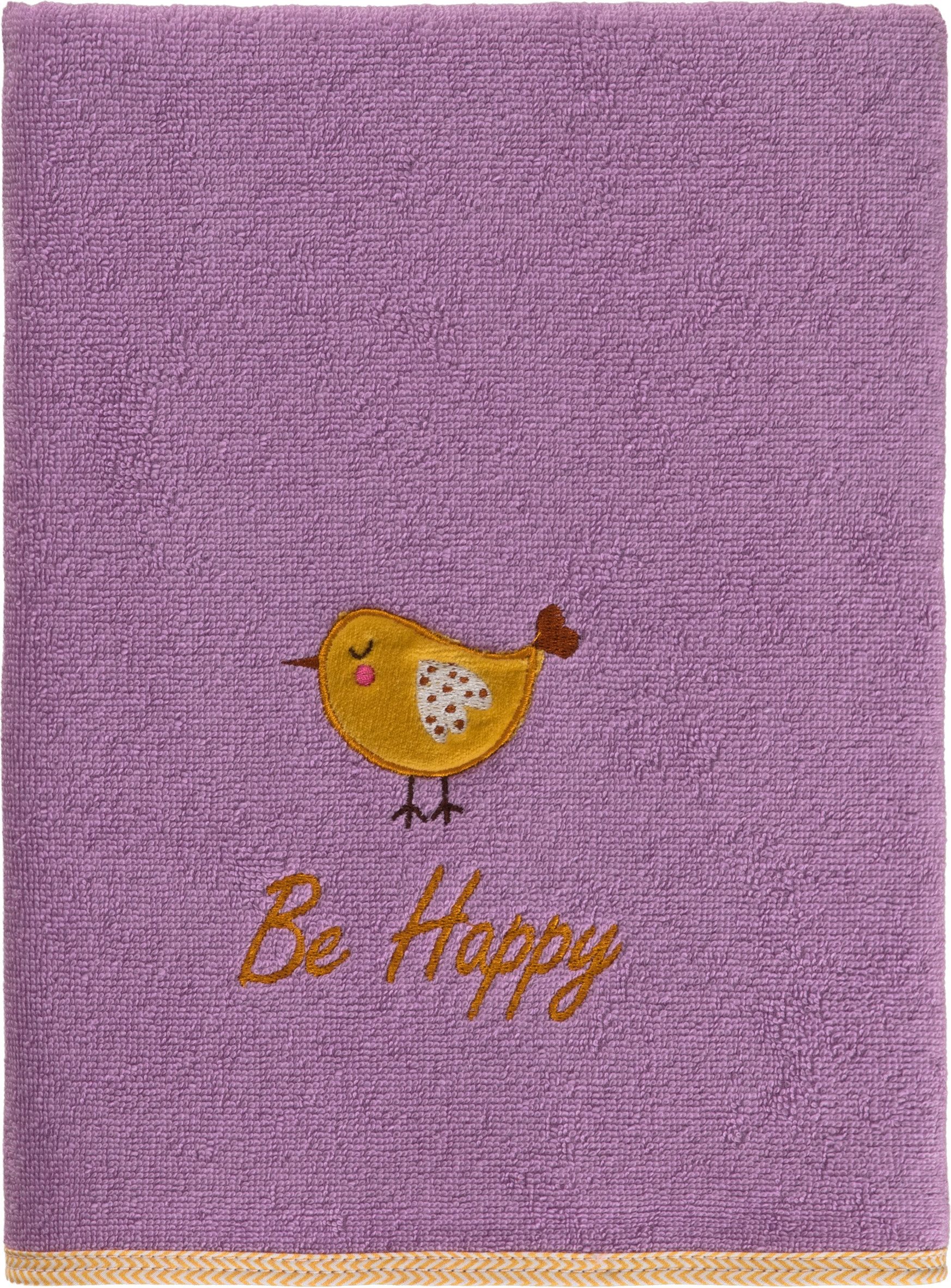 Egeria Duschtuch Be Happy, Frottier (1-St), mit Vogel Applikation